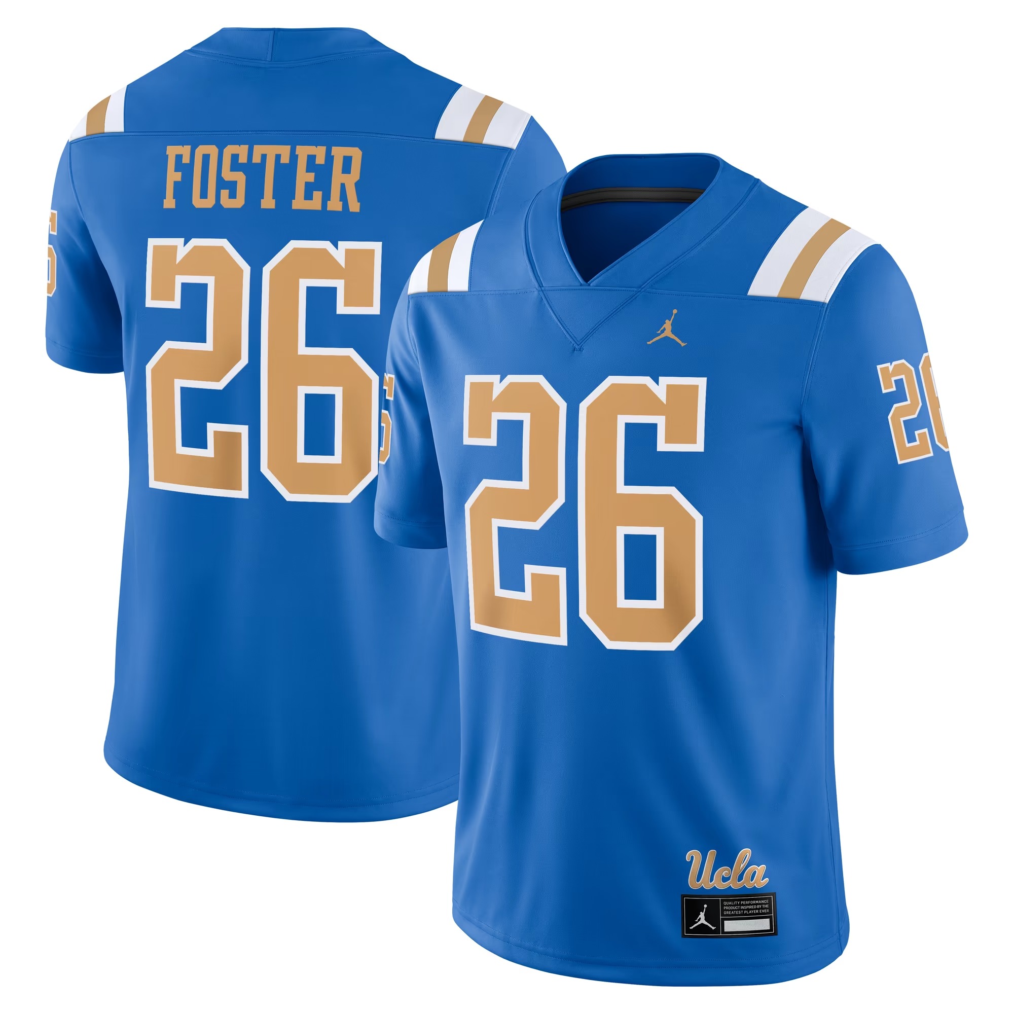 Hunk Wear - DeShaun Foster UCLA Bruins Jordan Brand Alumni Home Game Jersey - Blue