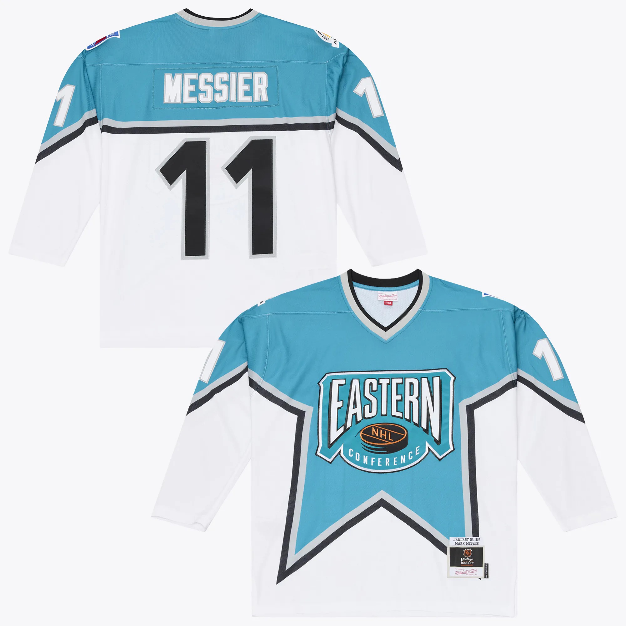 Hunk Wear - Mark Messier 1997 NHL All-Star Game Mitchell & Ness Power Play Jersey - Teal