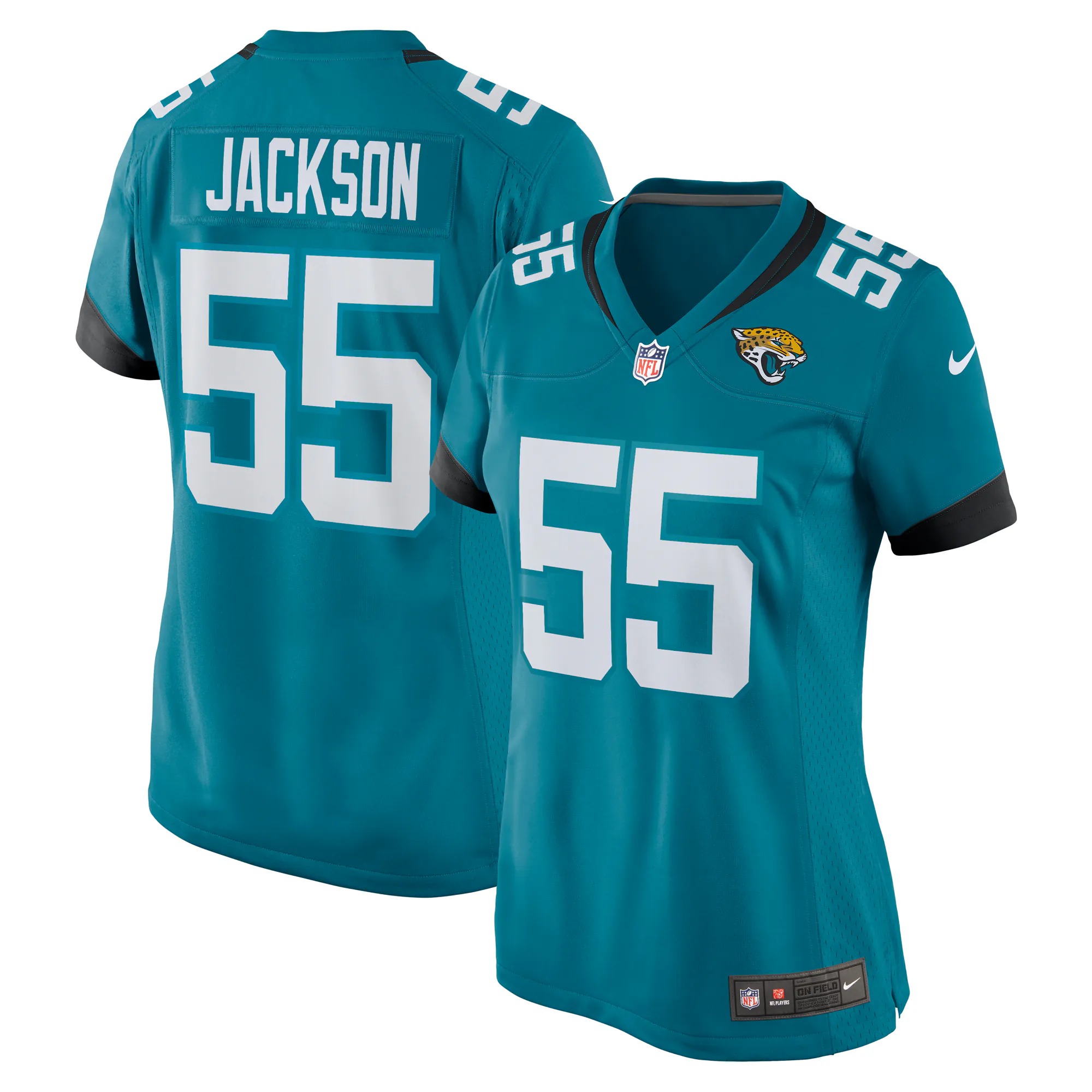 Hunk Wear - Dequan Jackson Jacksonville Jaguars Nike Women's Game Jersey - Teal