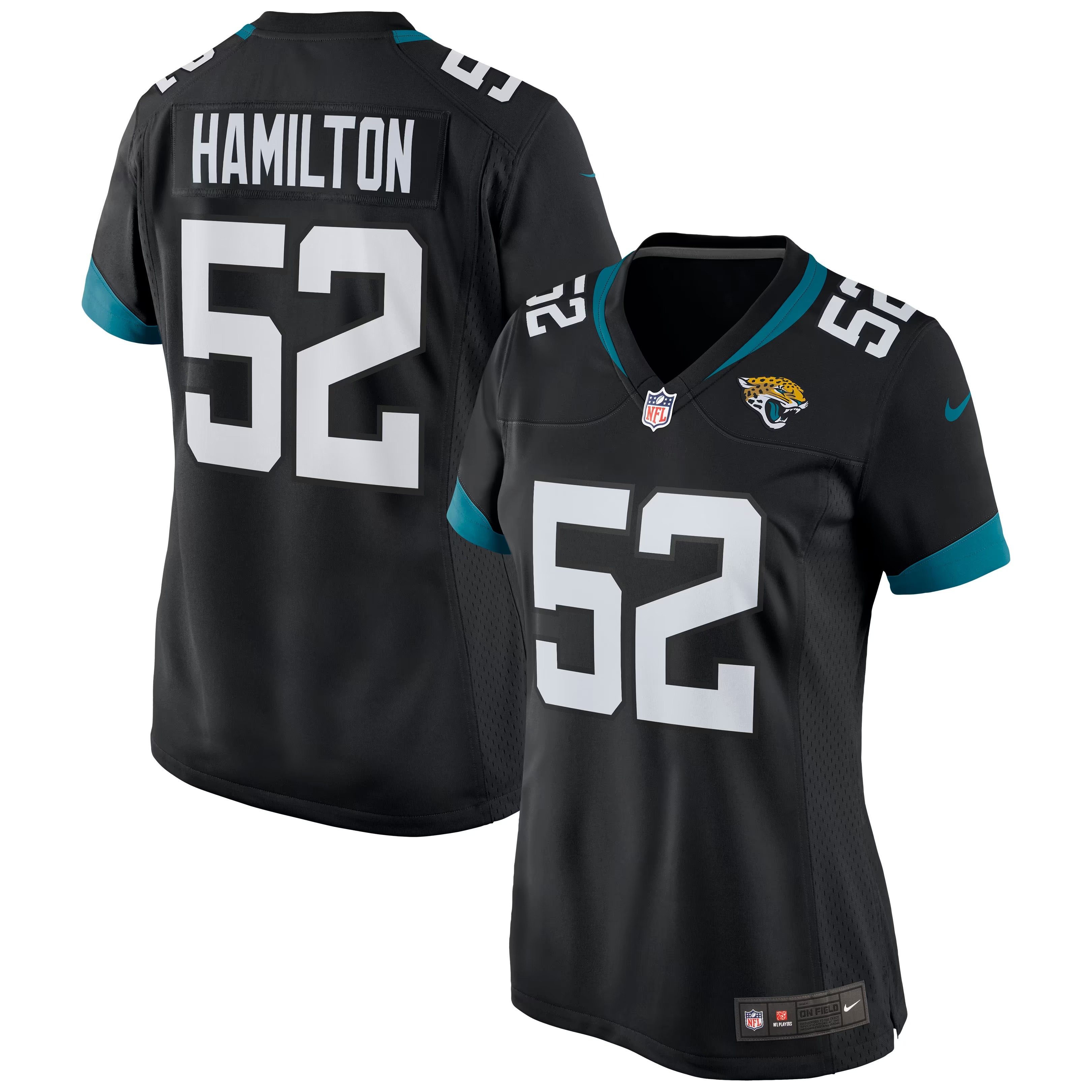 Hunk Wear - DaVon Hamilton Jacksonville Jaguars Nike Women's Game Jersey - Black