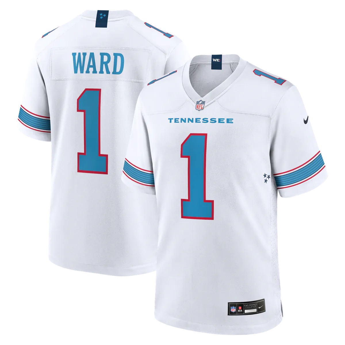 Hunk Wear - Cameron Ward Tennessee Titans Nike Game Jersey - White