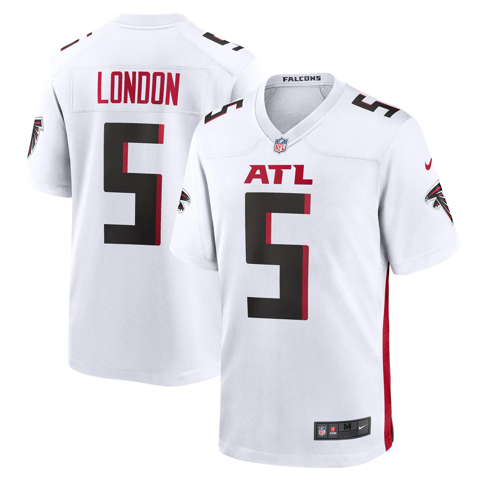 Hunk Wear - Drake London Atlanta Falcons Nike Away Game Player Jersey - White