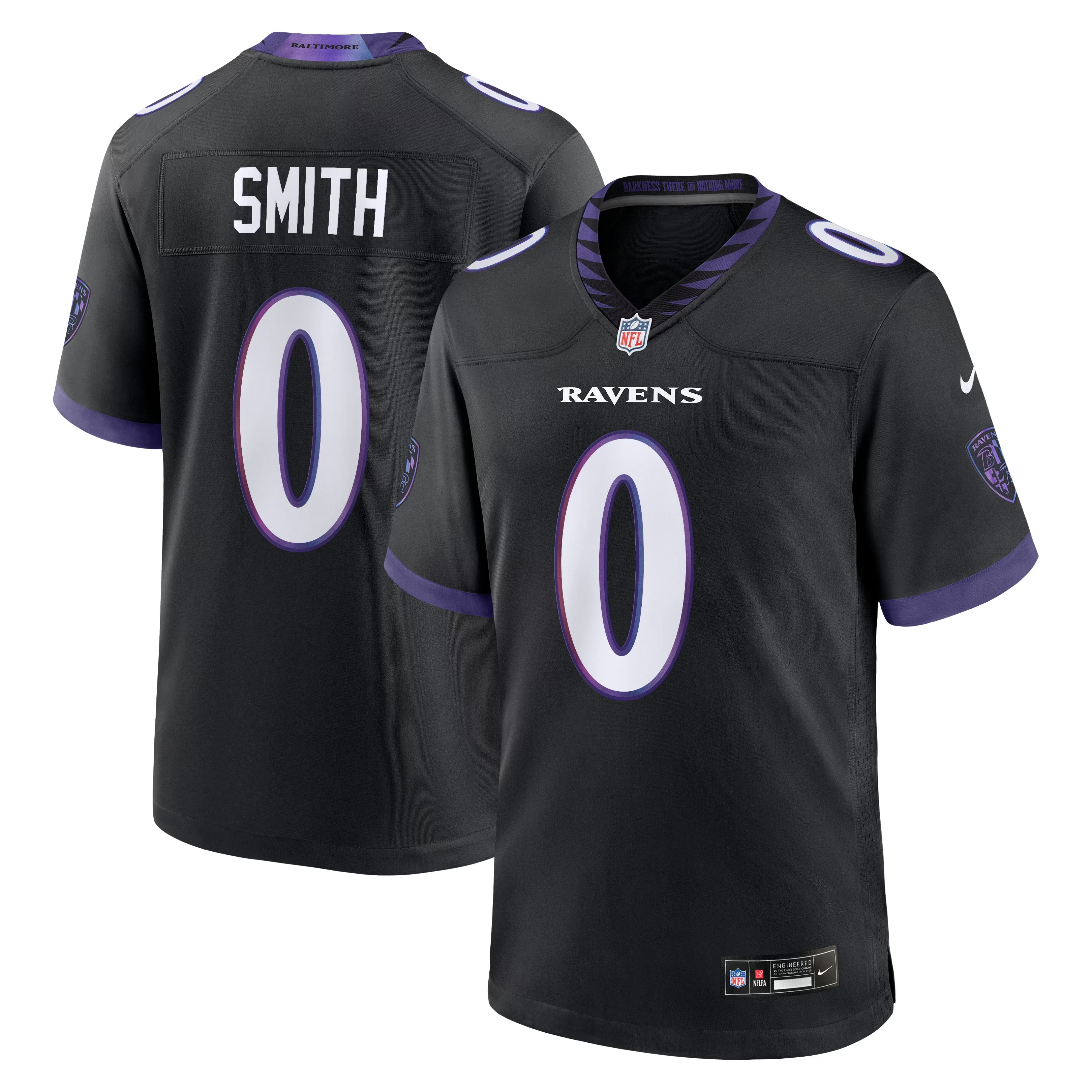 Hunk Wear - Roquan Smith Baltimore Ravens Nike Alternate Game Jersey - Black