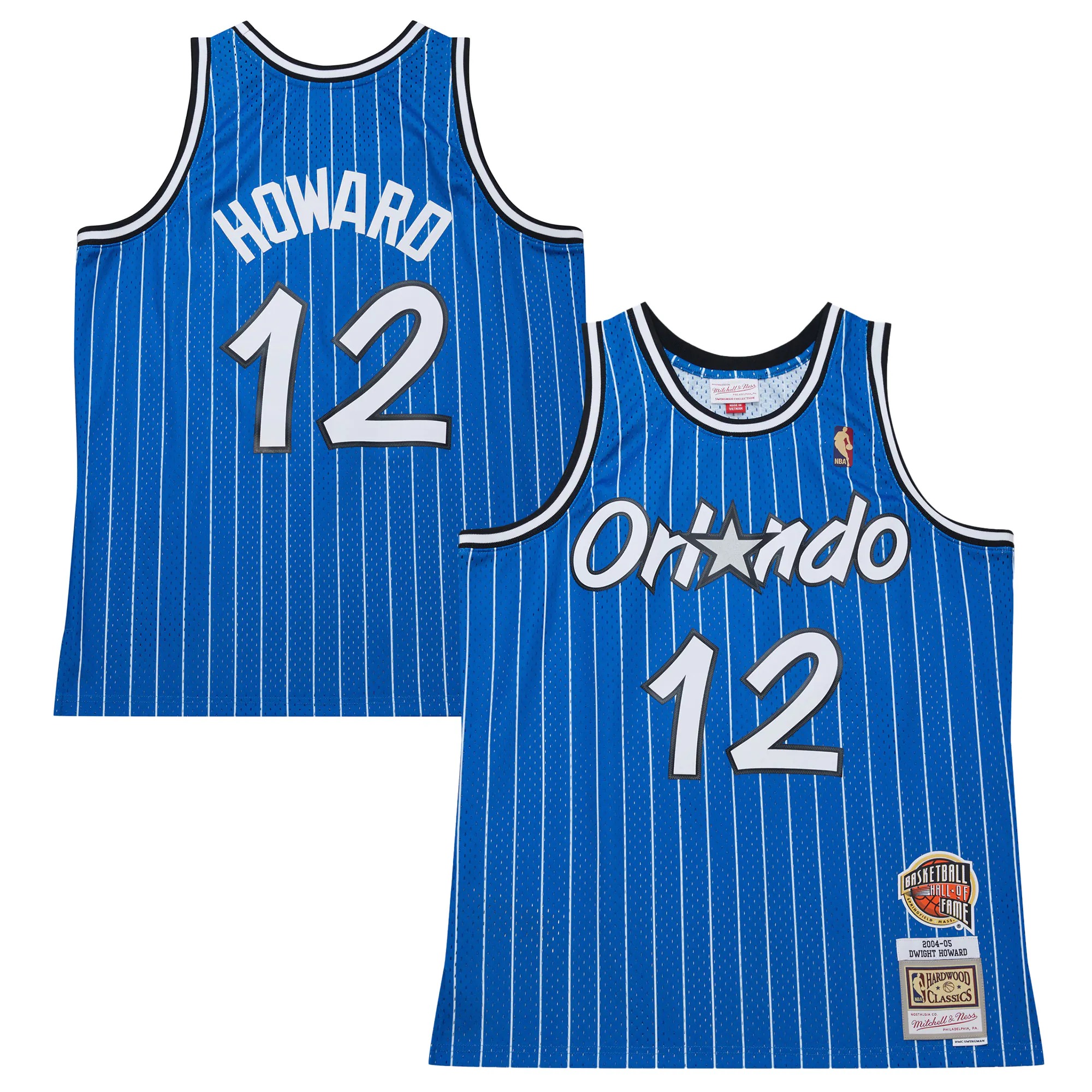Hunk Wear - Dwight Howard Orlando Magic 2004_05 Hardwood Classics Hall of Fame Swingman Jersey - Blue
