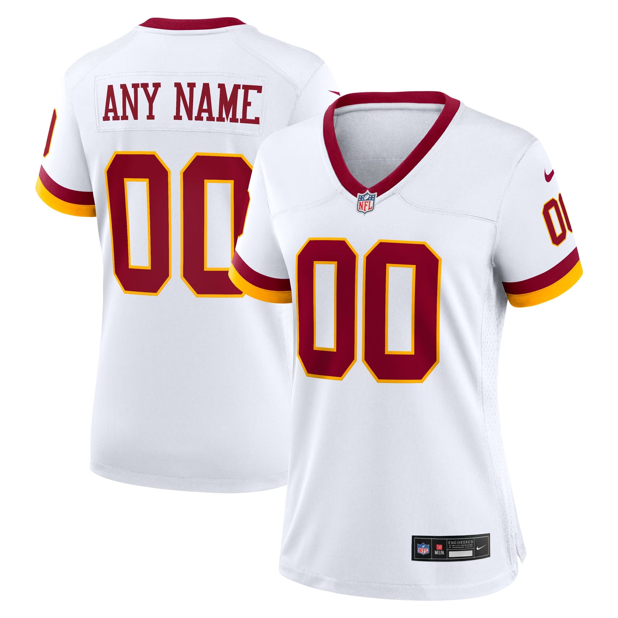 Hunk Wear - Washington Commanders Nike Women's Super Bowl Era Custom Game Jersey - White