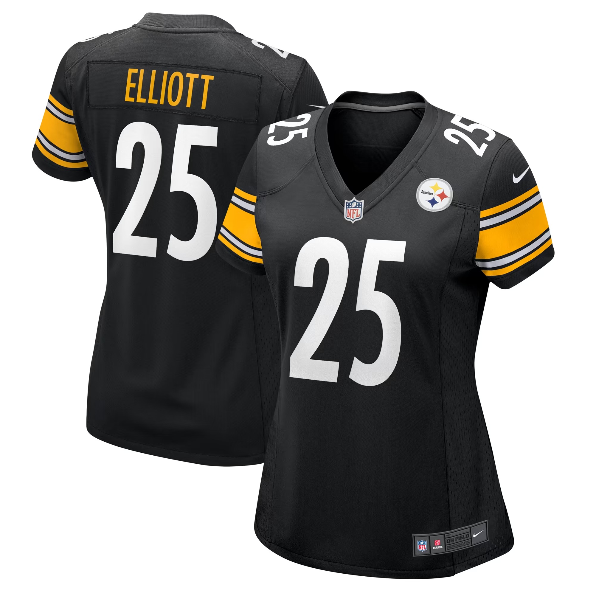 Hunk Wear - DeShon Elliott Pittsburgh Steelers Nike Women's Team Game Jersey - Black