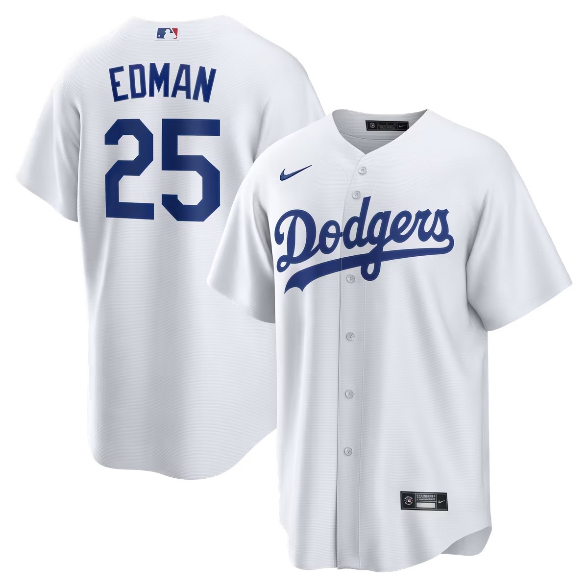 Hunk Wear - Tommy Edman Los Angeles Dodgers Nike Home Replica Jersey - White