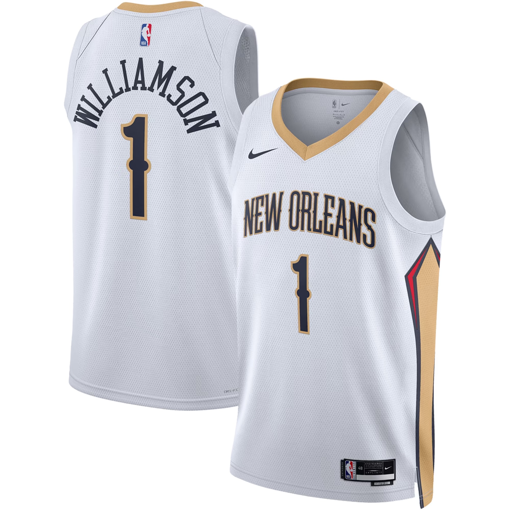 Hunk Wear - Zion Williamson New Orleans Pelicans Nike Unisex Swingman Jersey - Association Edition - White