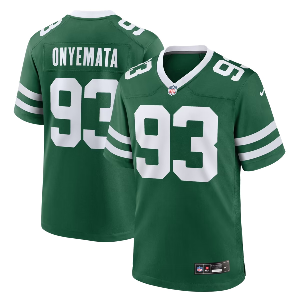 Hunk Wear - David Onyemata New York Jets Nike Team Game Jersey - Legacy Green