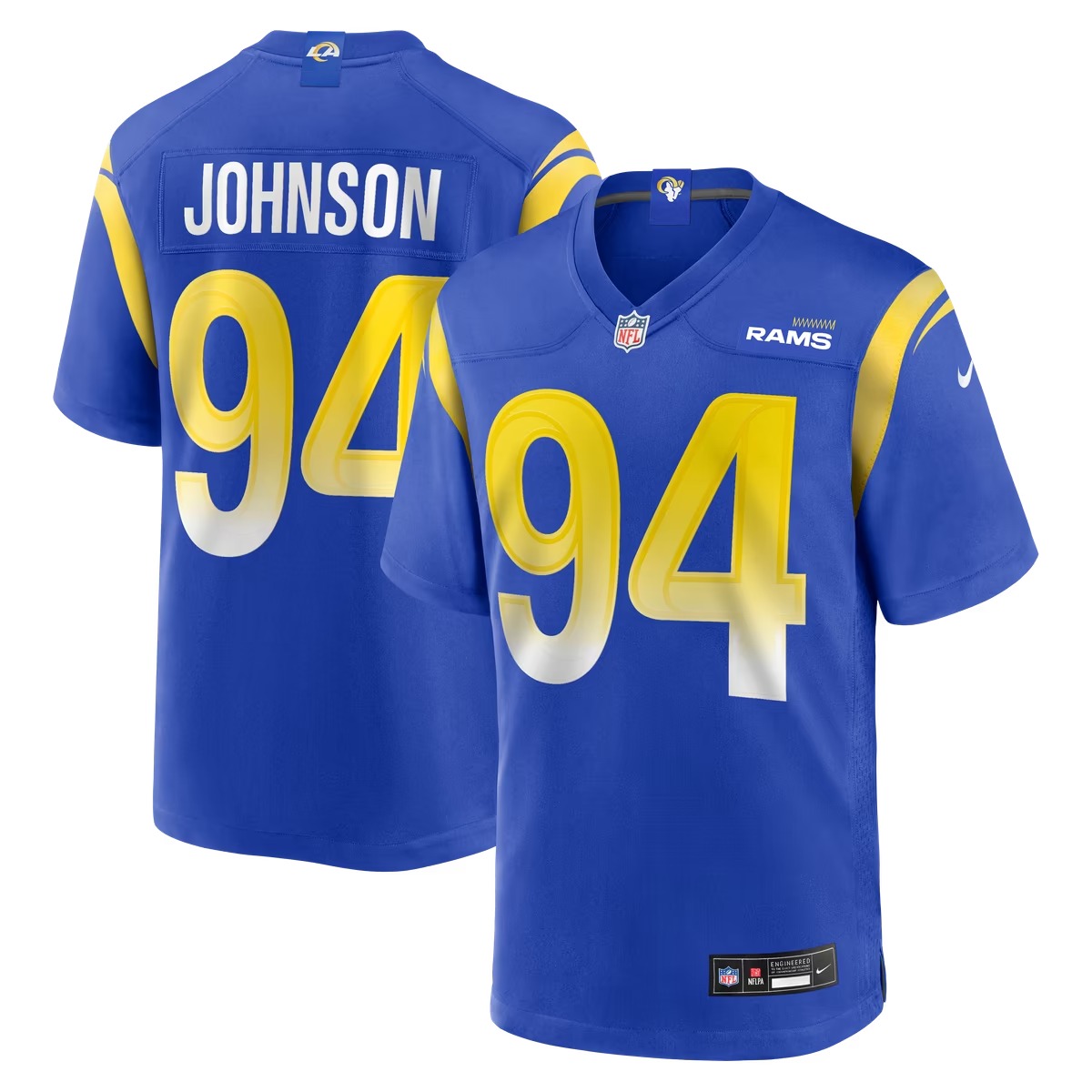 Hunk Wear - Desjuan Johnson Los Angeles Rams Nike Home Game Jersey - Royal