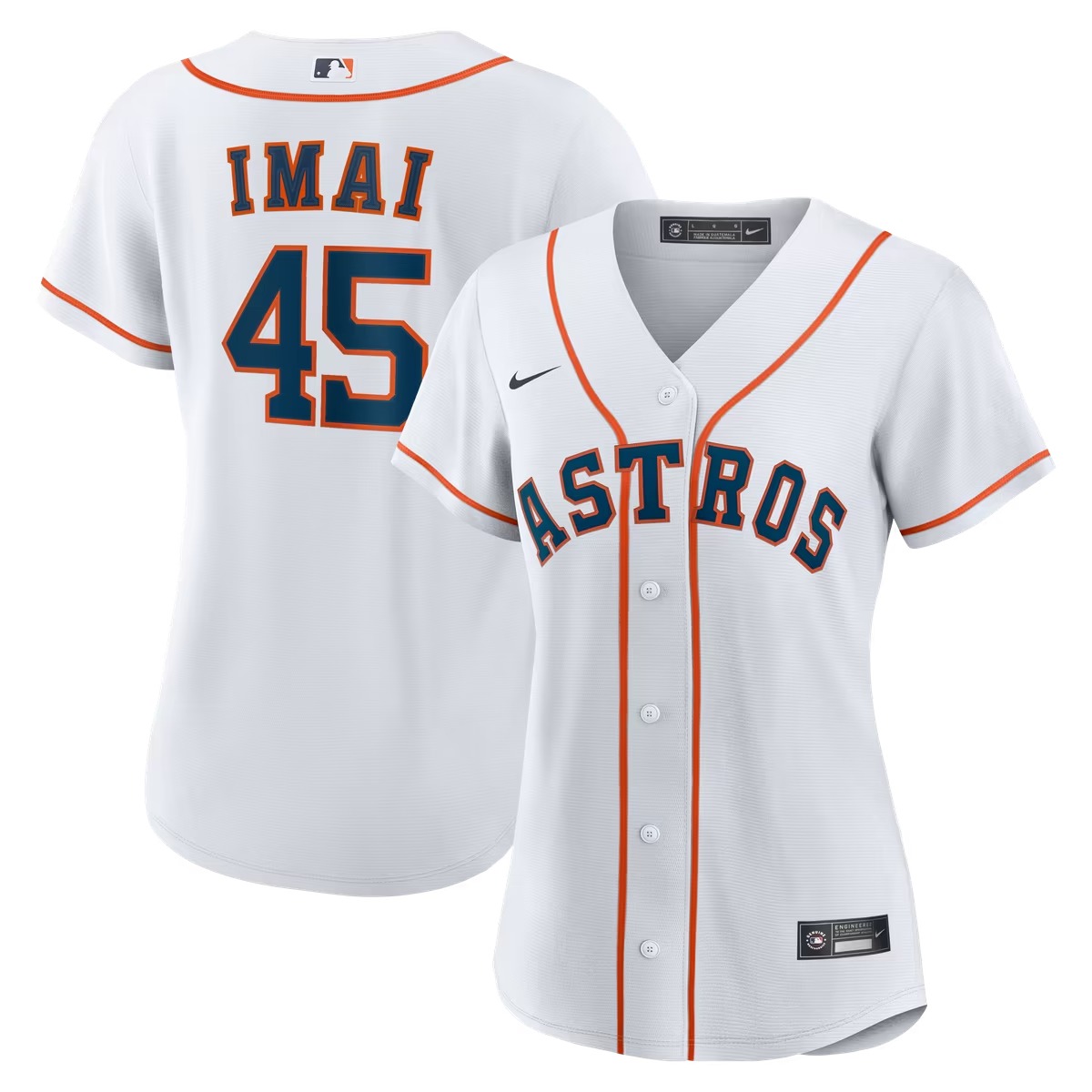 Hunk Wear - Tatsuya Imai Houston Astros Nike Women's Home Replica Jersey - White