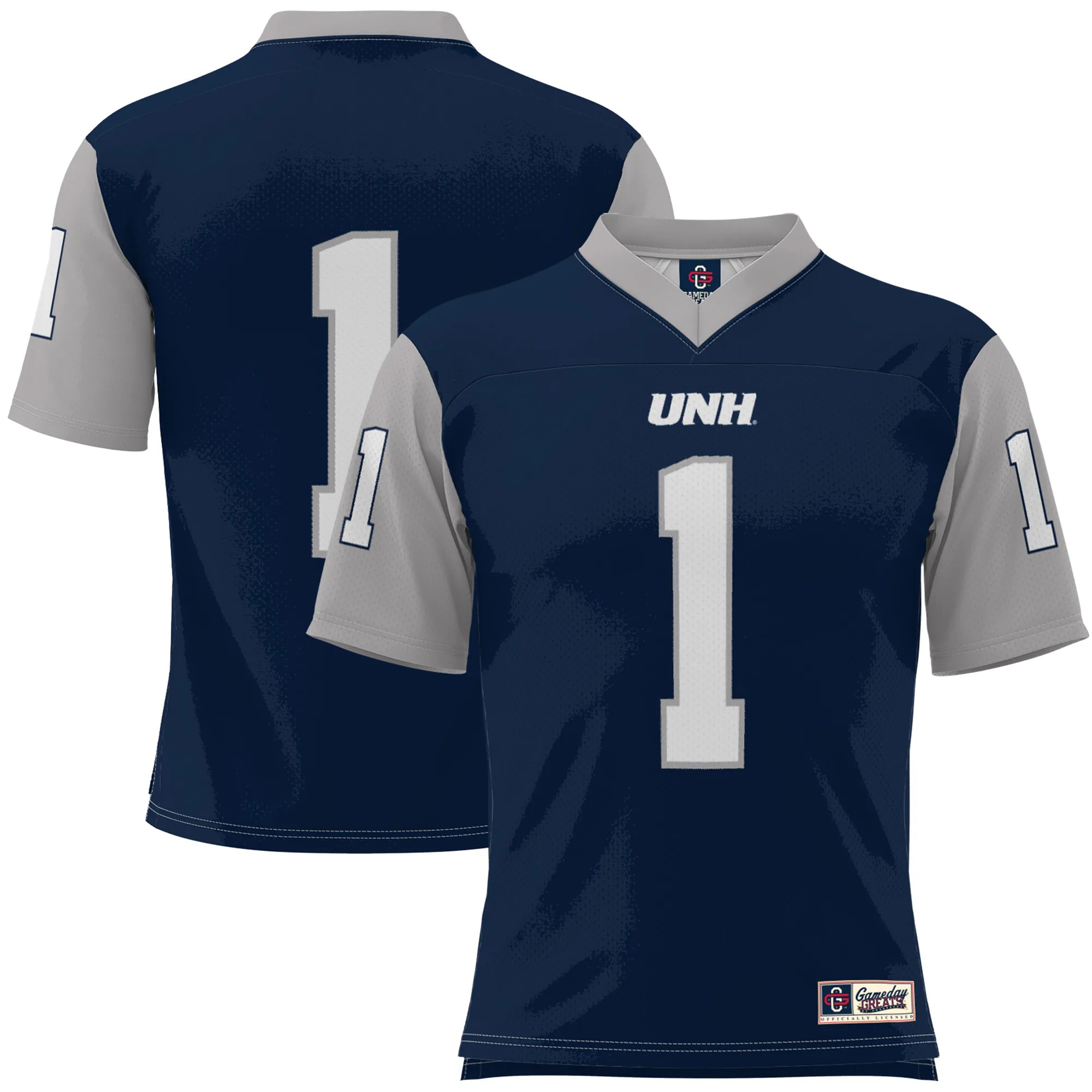 Hunk Wear - #1 New Hampshire Wildcats GameDay Greats Football Jersey - Navy