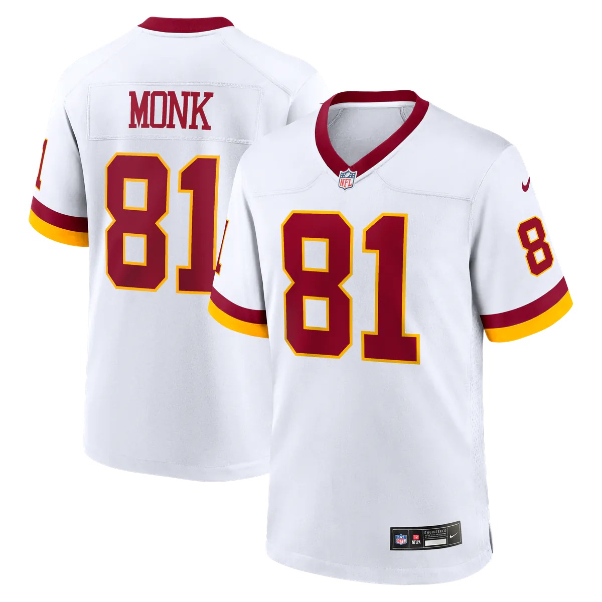 Hunk Wear - Art Monk Washington Commanders Nike Alternate 2 Super Bowl Era Game Jersey - White