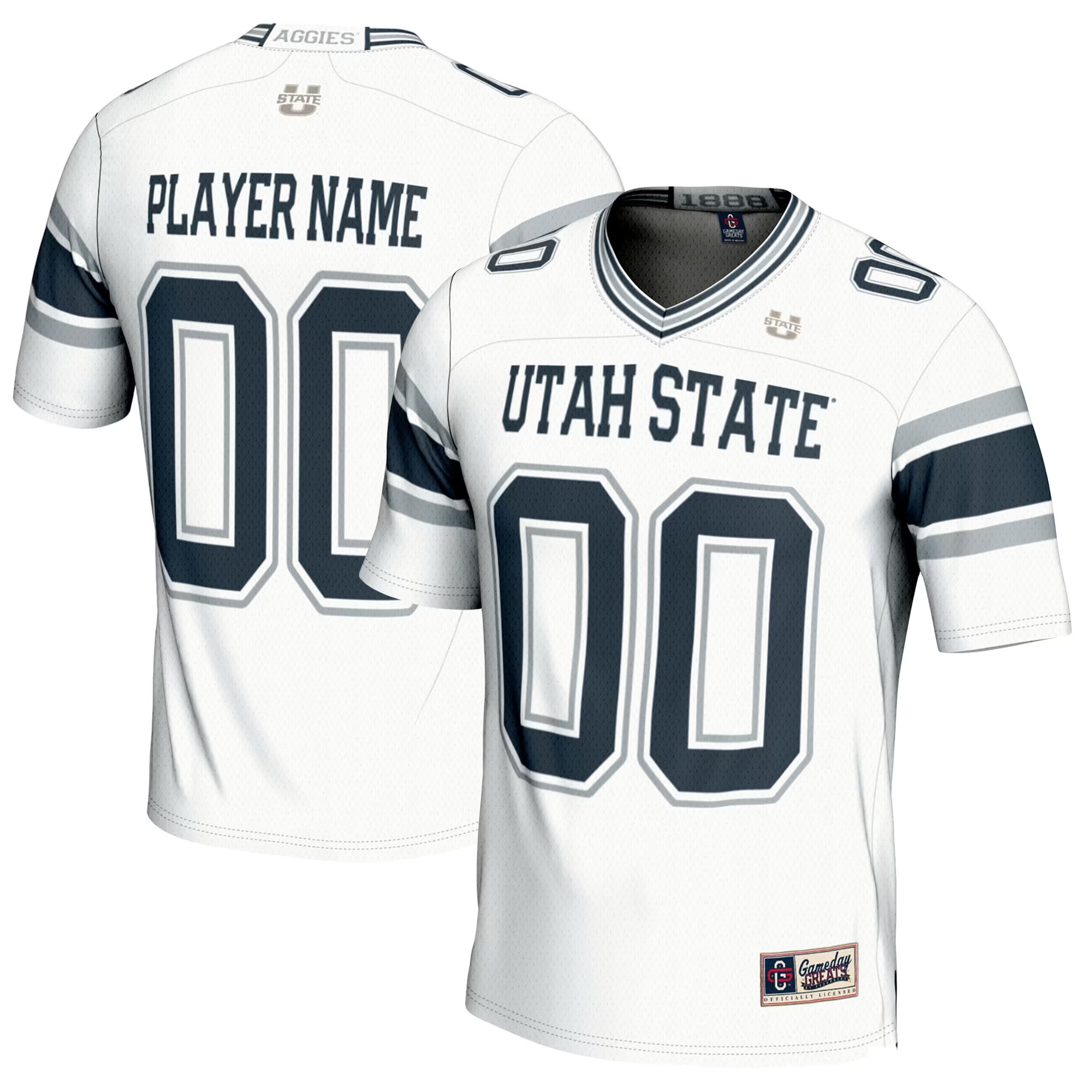 Hunk Wear - Utah State Aggies GameDay Greats NIL Pick-A-Player Football Jersey - White