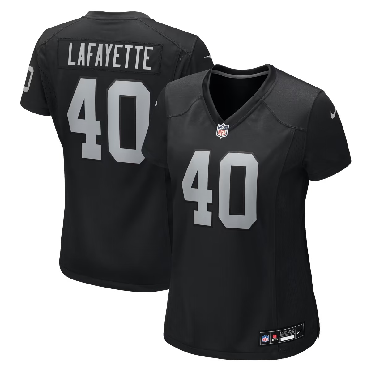 Hunk Wear - Devin Lafayette Las Vegas Raiders Nike Women's Team Game Jersey - Black