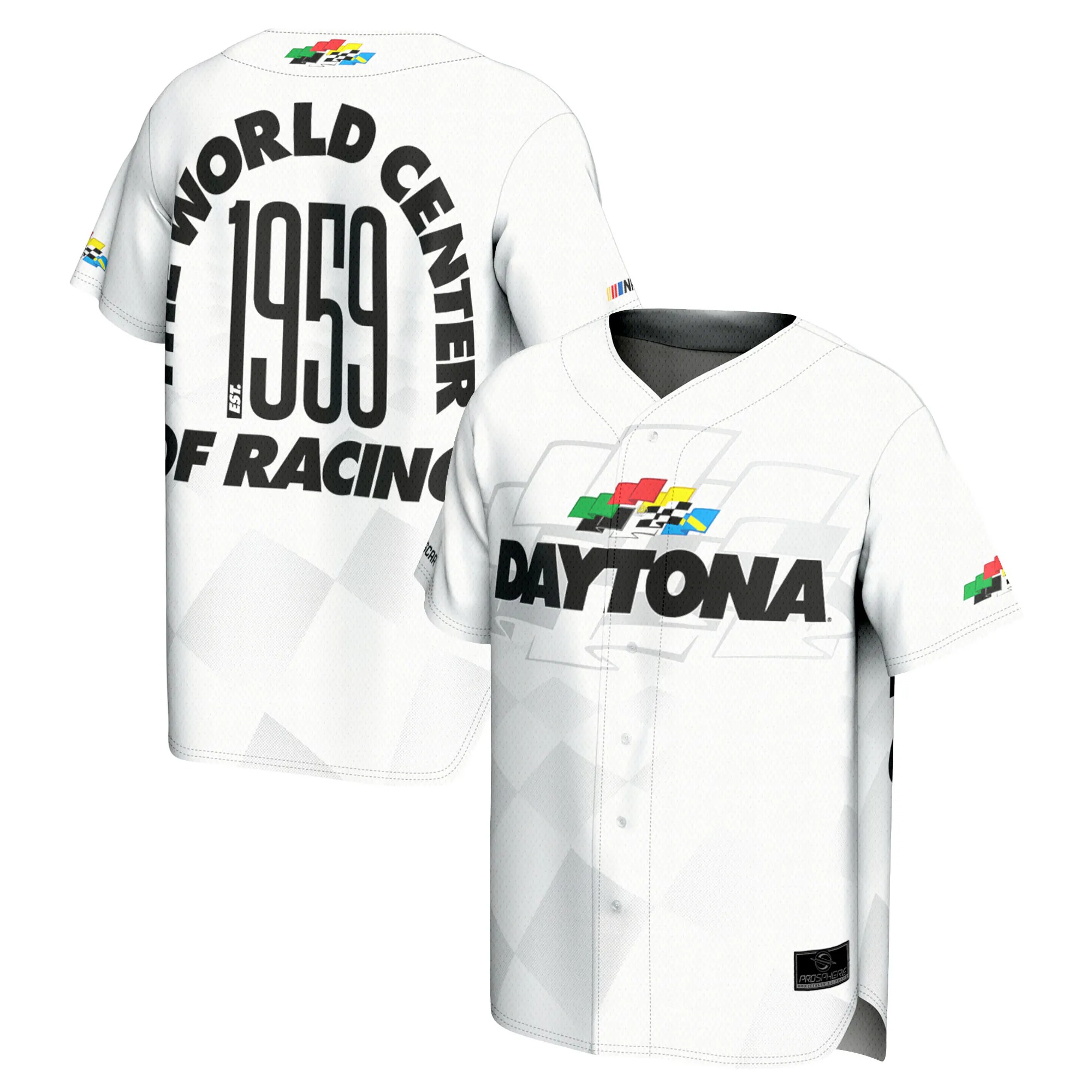 Hunk Wear - Daytona International Speedway ProSphere Daytona 500 Baseball Fashion Jersey - White