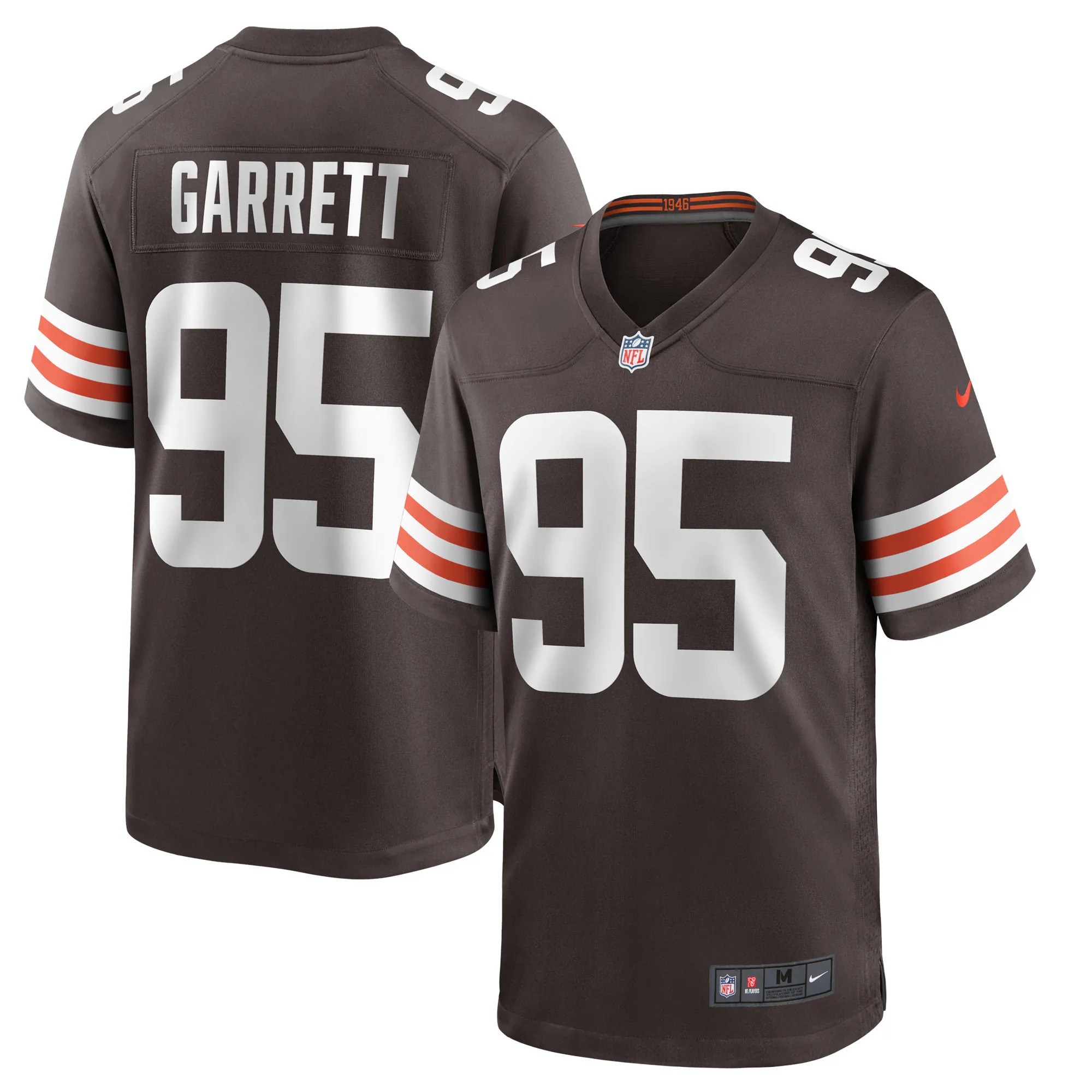 Hunk Wear - Myles Garrett Cleveland Browns Nike Player Game Jersey - Brown