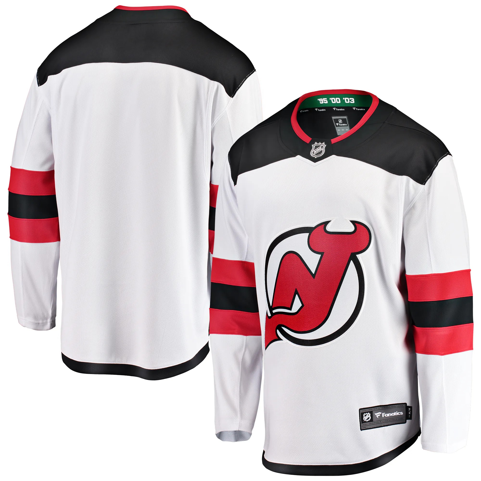 Hunk Wear - New Jersey Devils Fanatics Youth Away Breakaway Jersey - White