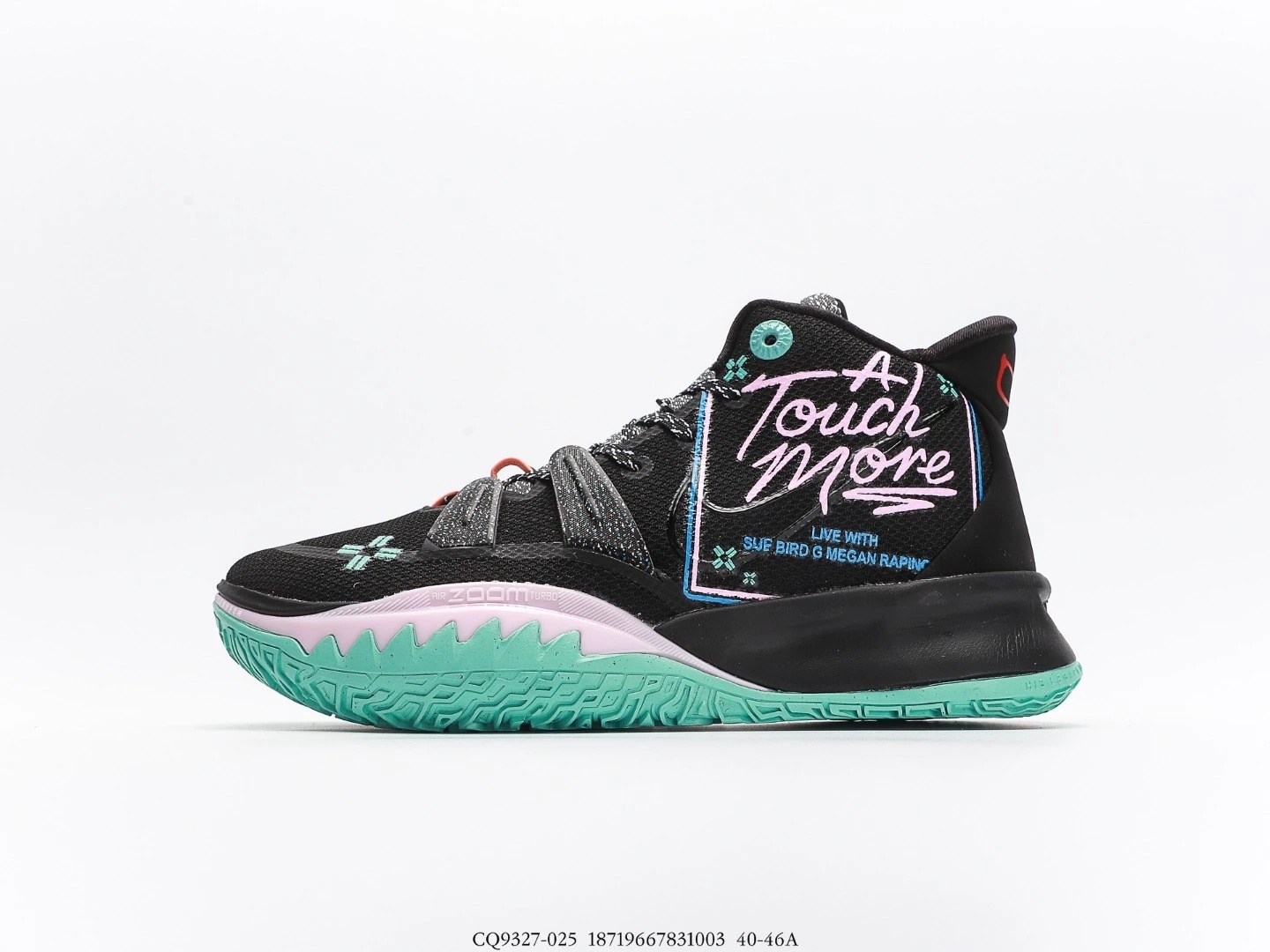Nike Kyrie Basketball Shoes Black Mint Green CQ9327-025