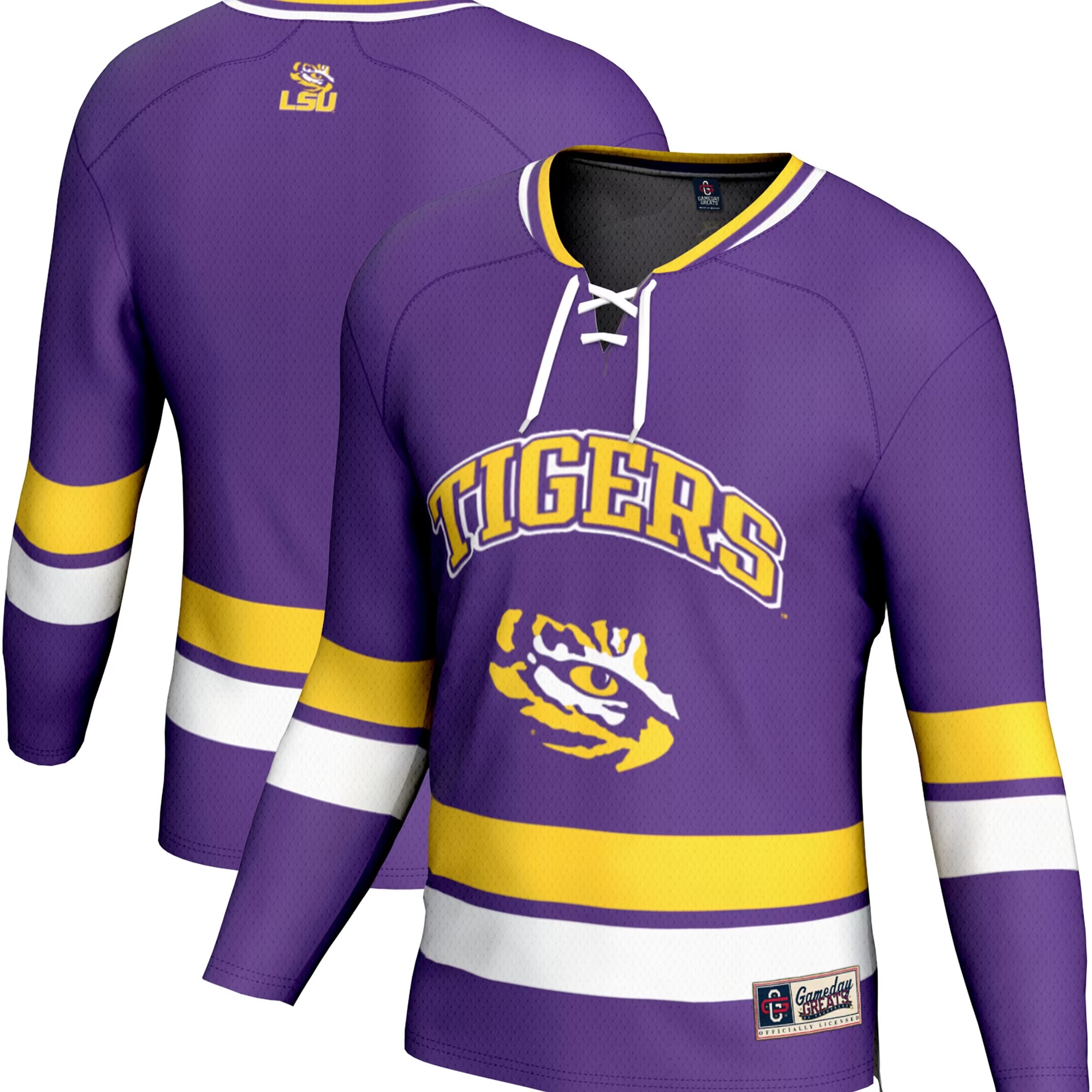 Hunk Wear - LSU Tigers GameDay Greats Youth Spirit Hockey Jersey - Purple