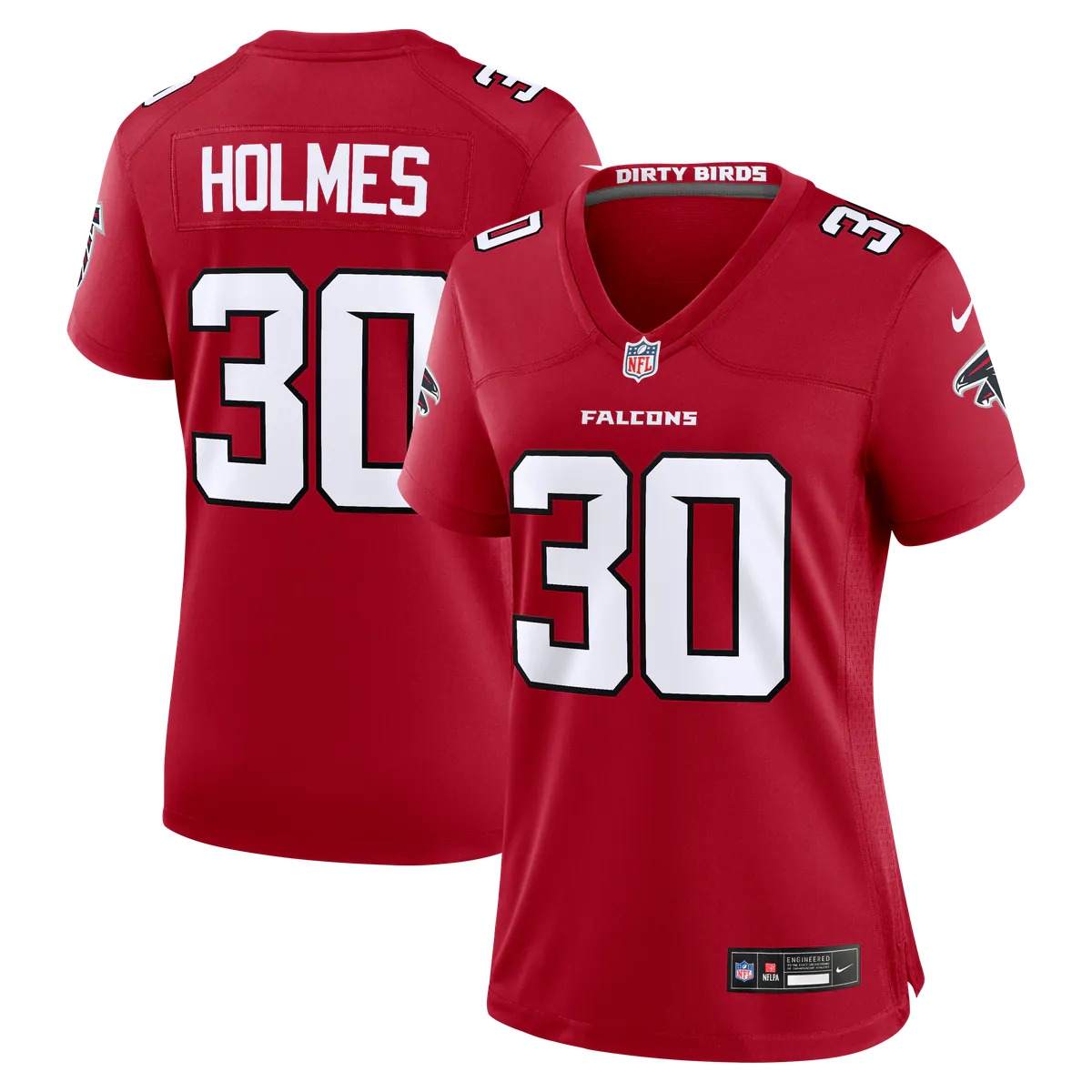 Hunk Wear - Darnay Holmes Atlanta Falcons Nike Women's Team Game Jersey - Red