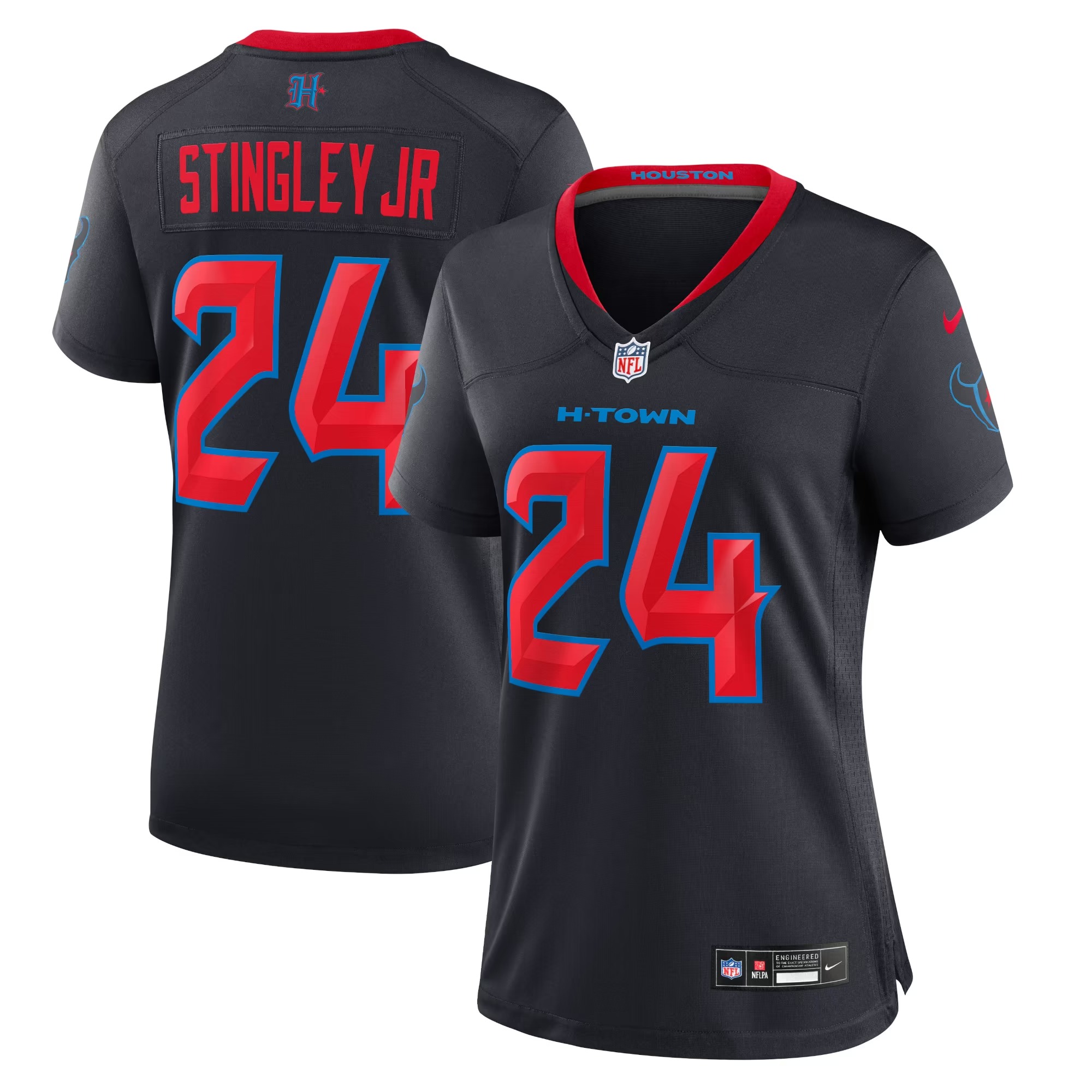 Hunk Wear - Derek Stingley Jr. Houston Texans Nike Women's Alternate Game Jersey - Navy