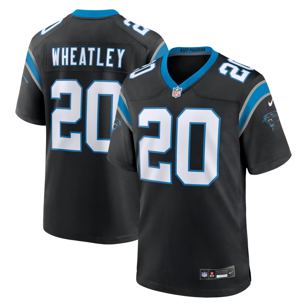 Hunk Wear - Zakee Wheatley Carolina Panthers Nike Team Game Jersey - Black