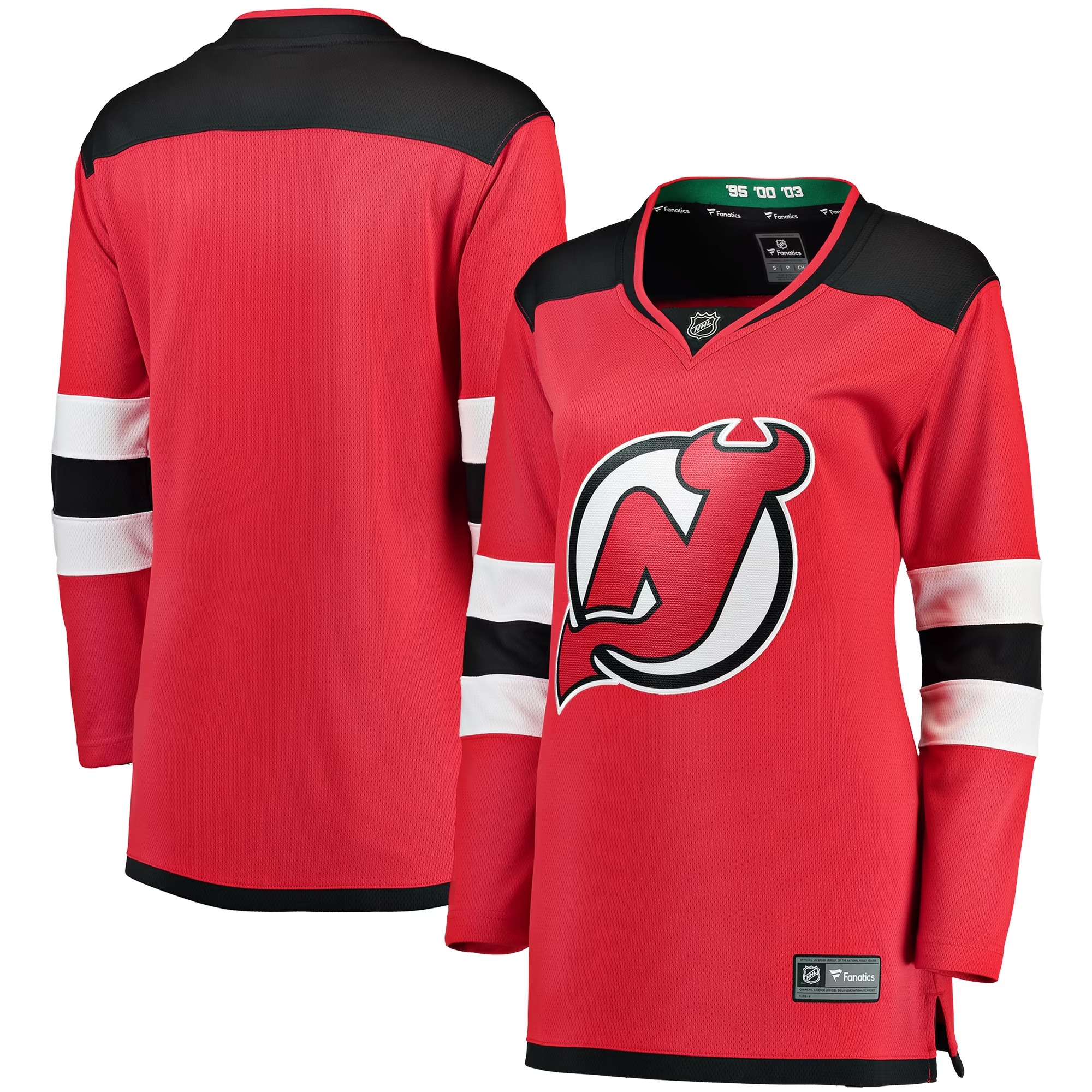 Hunk Wear - New Jersey Devils Fanatics Women's Home Breakaway Jersey - Red
