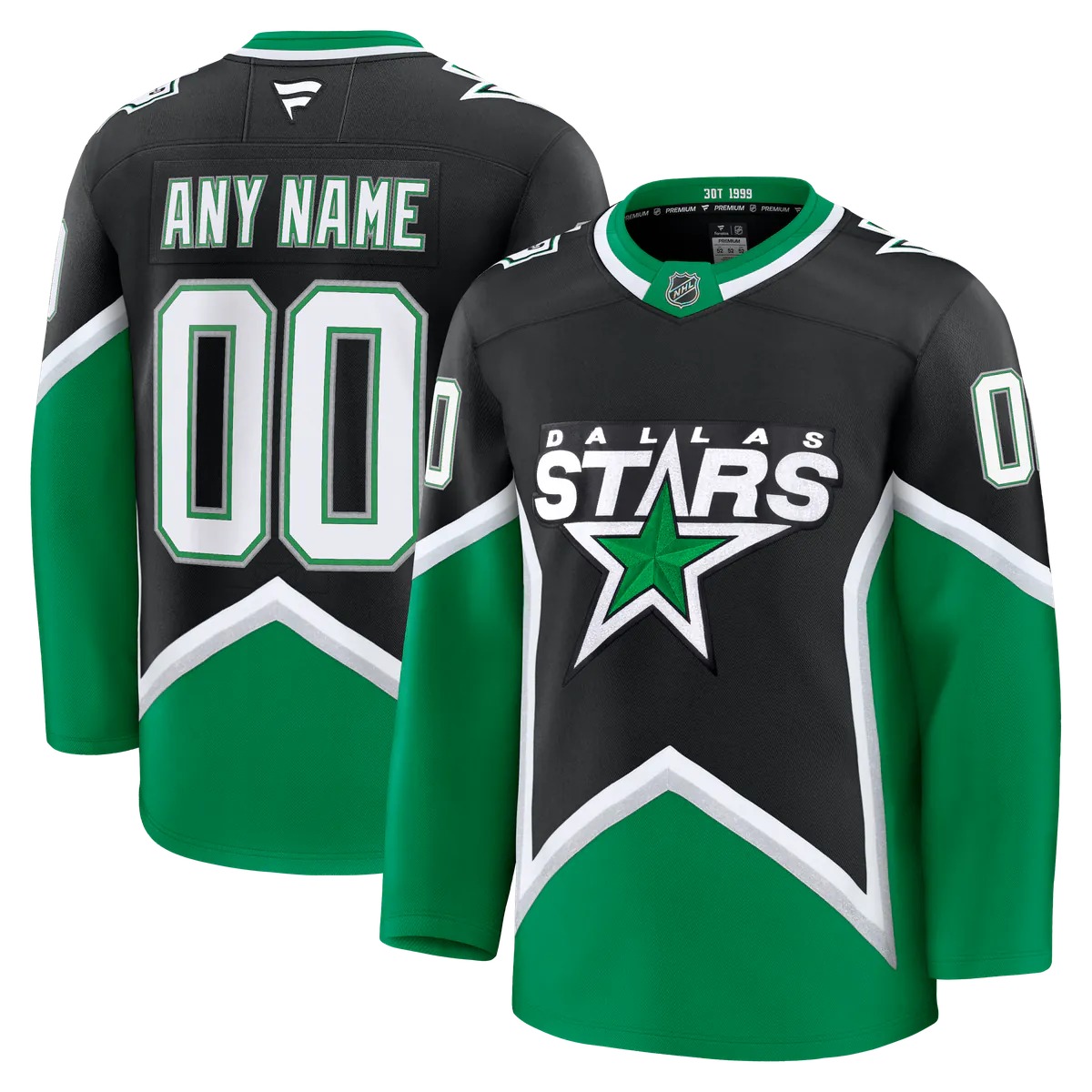 Hunk Wear - Dallas Stars Fanatics Alternate Premium Custom Jersey - Black