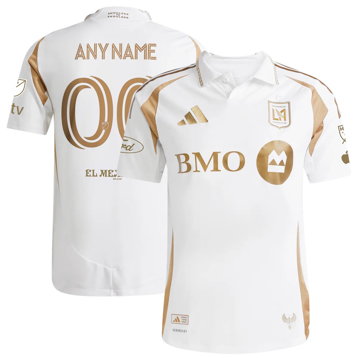 Hunk Wear - LAFC adidas 2025 Secondary Authentic Custom Jersey - White