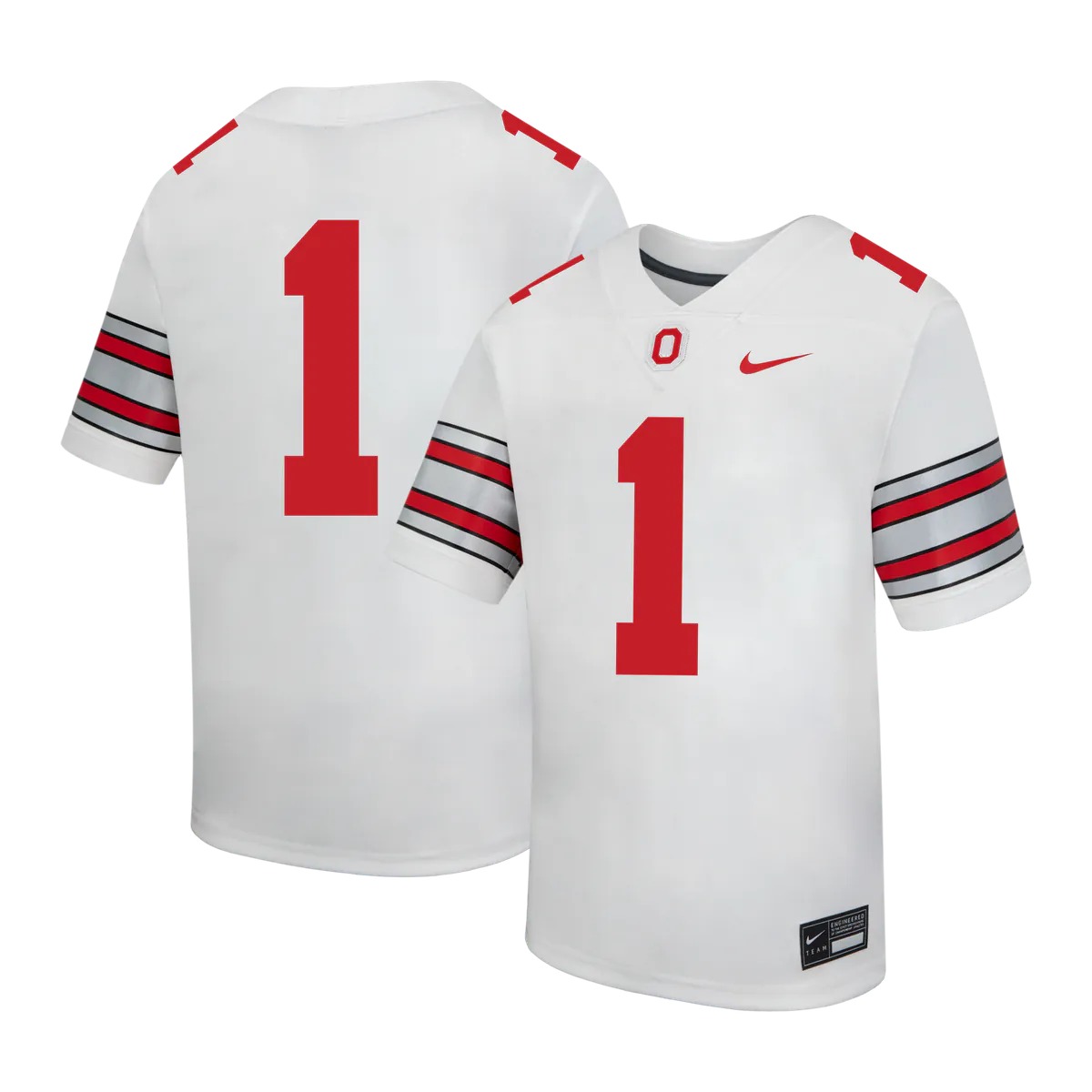 Hunk Wear - Ohio State Buckeyes Nike Preschool Replica Football Jersey - White