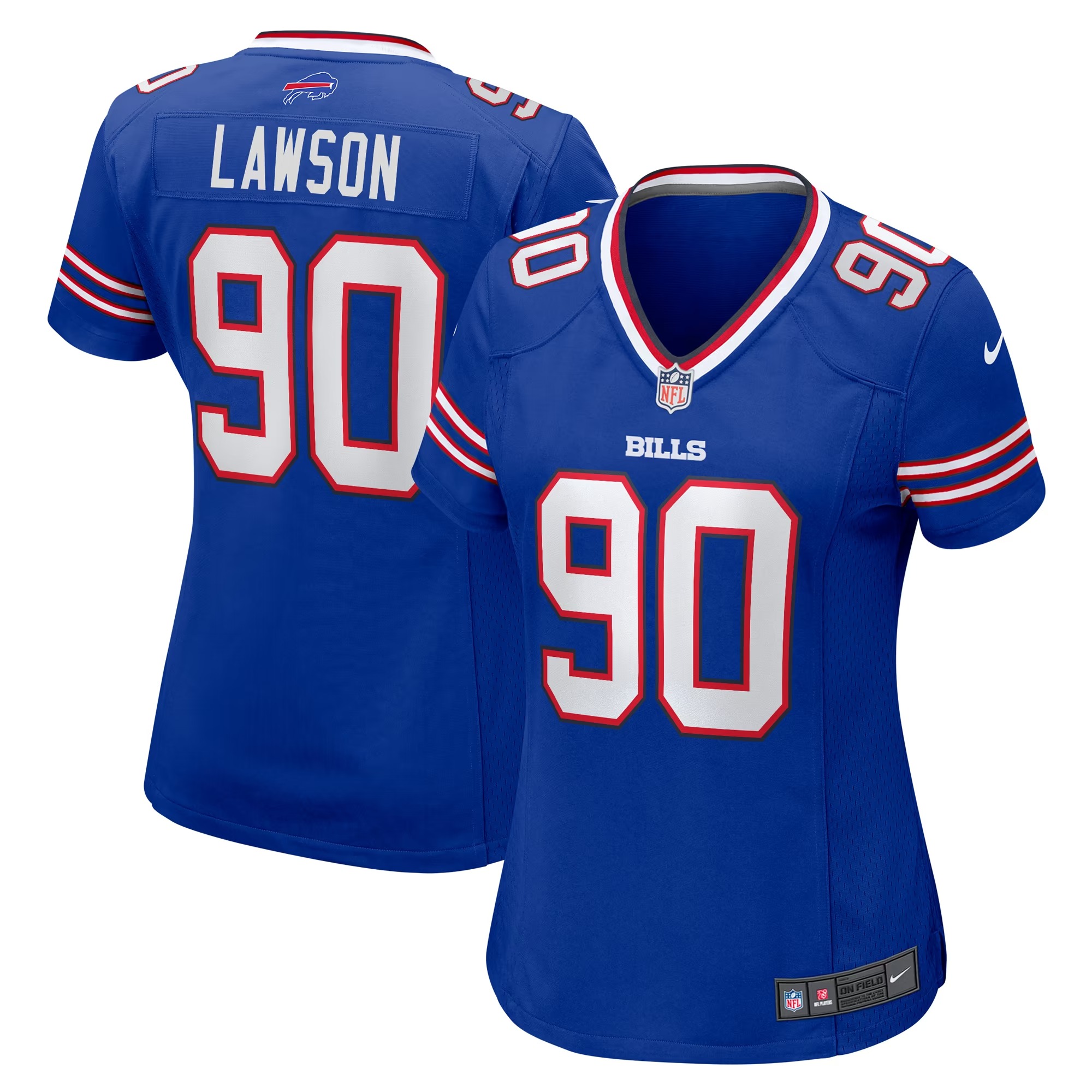 Hunk Wear - Shaq Lawson Buffalo Bills Nike Women's Game Jersey - Royal