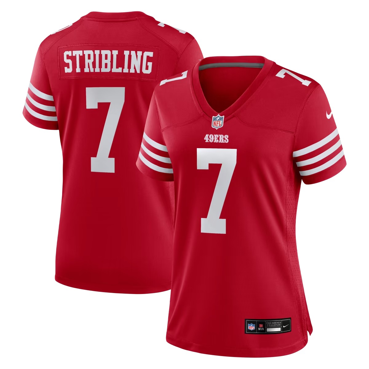 Hunk Wear - De'Zhaun Stribling San Francisco 49ers Nike Women's Team Game Jersey - Scarlet
