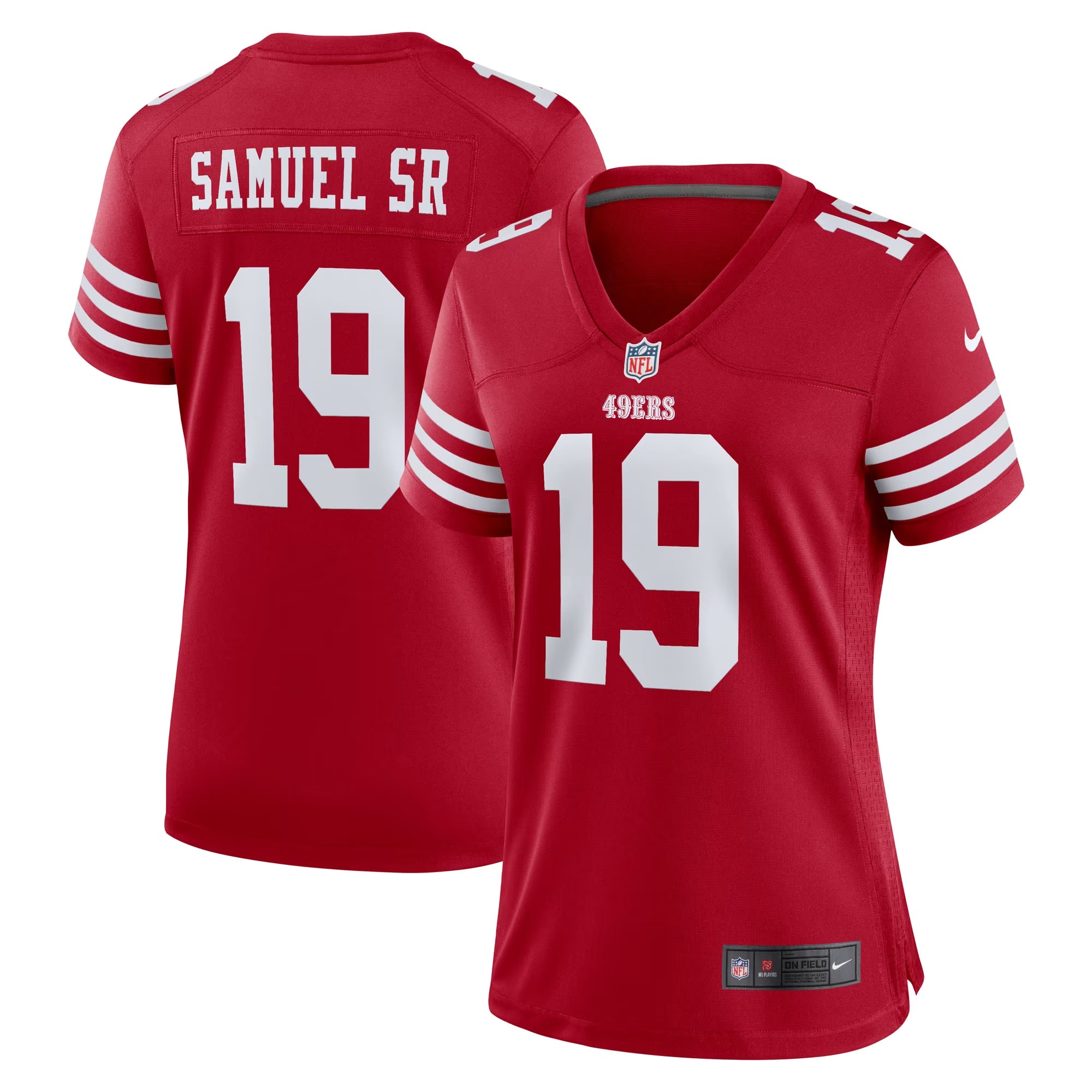 Hunk Wear - Deebo Samuel Sr San Francisco 49ers Nike Women's Team Game Jersey - Scarlet