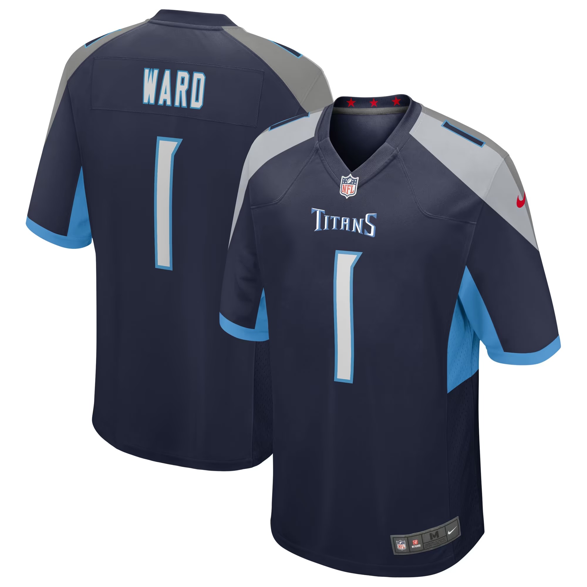 Hunk Wear - Cameron Ward Tennessee Titans Nike Alternate Game Jersey - Navy