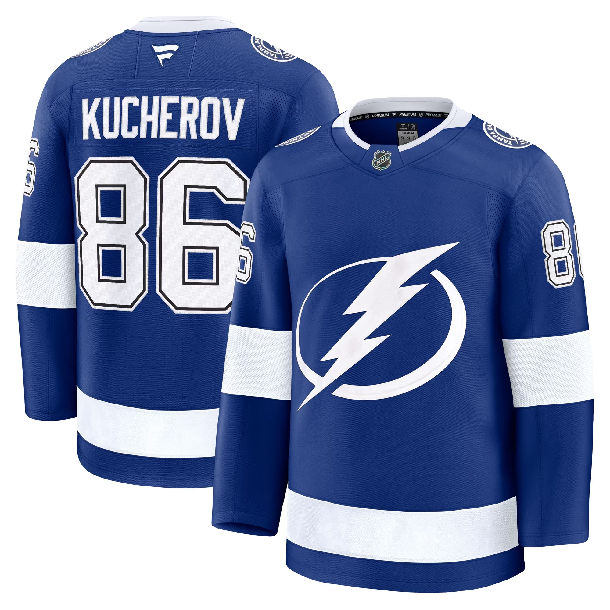 Hunk Wear - Nikita Kucherov Tampa Bay Lightning Fanatics Home Premium Jersey - Blue
