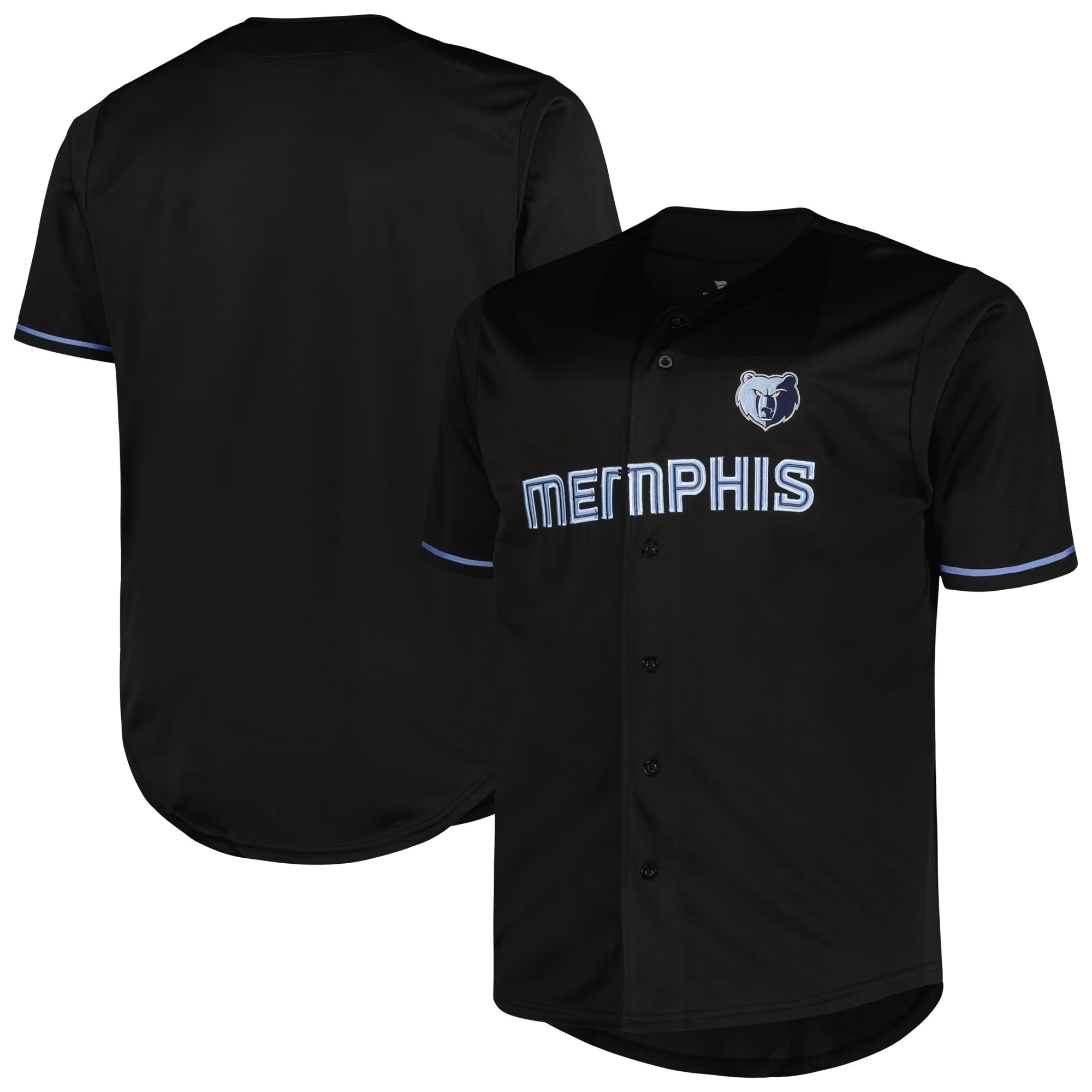 Hunk Wear - Memphis Grizzlies Profile Big & Tall Pop Jersey - Black