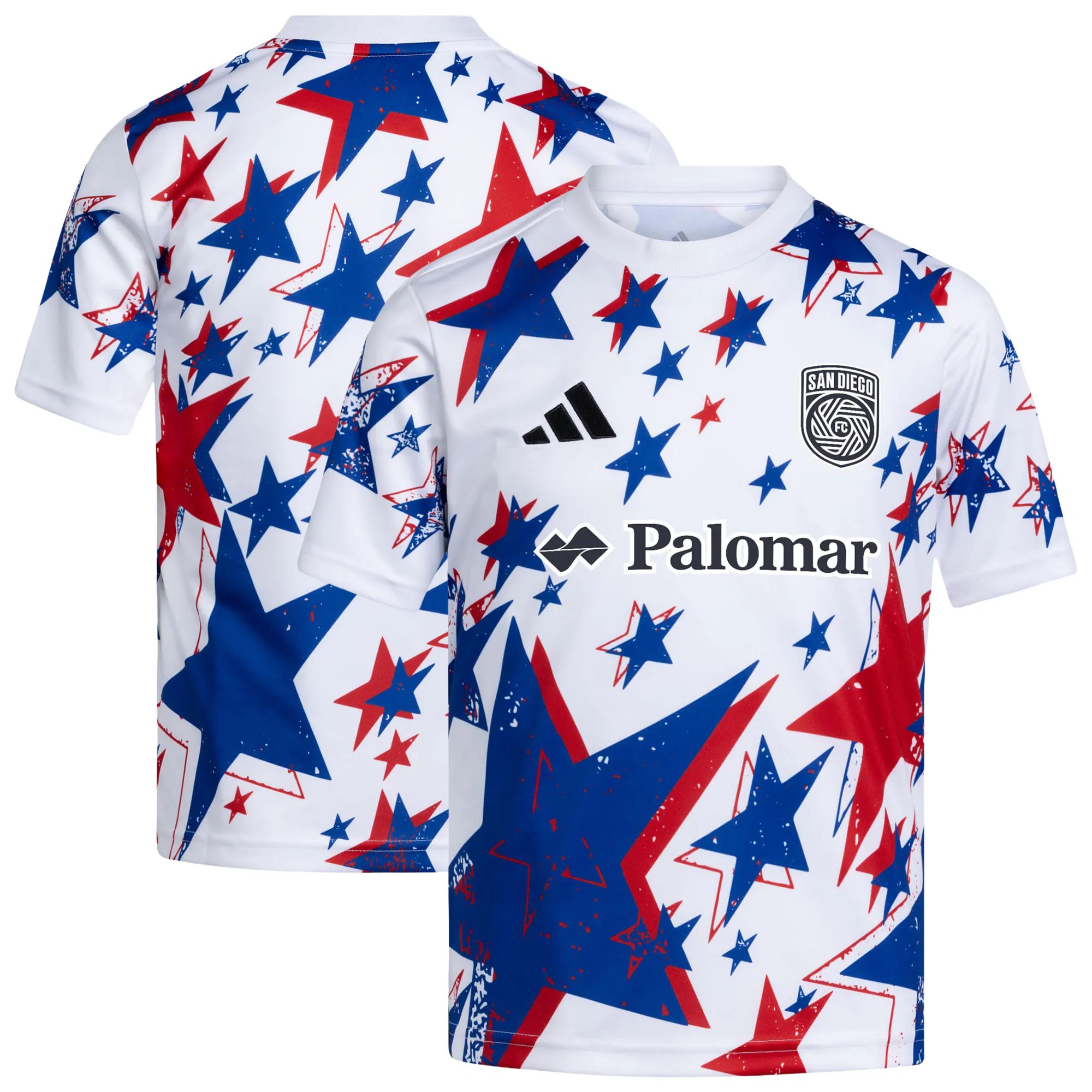 Hunk Wear - San Diego FC adidas Youth 2026 Americana Pre-Match Jersey - White