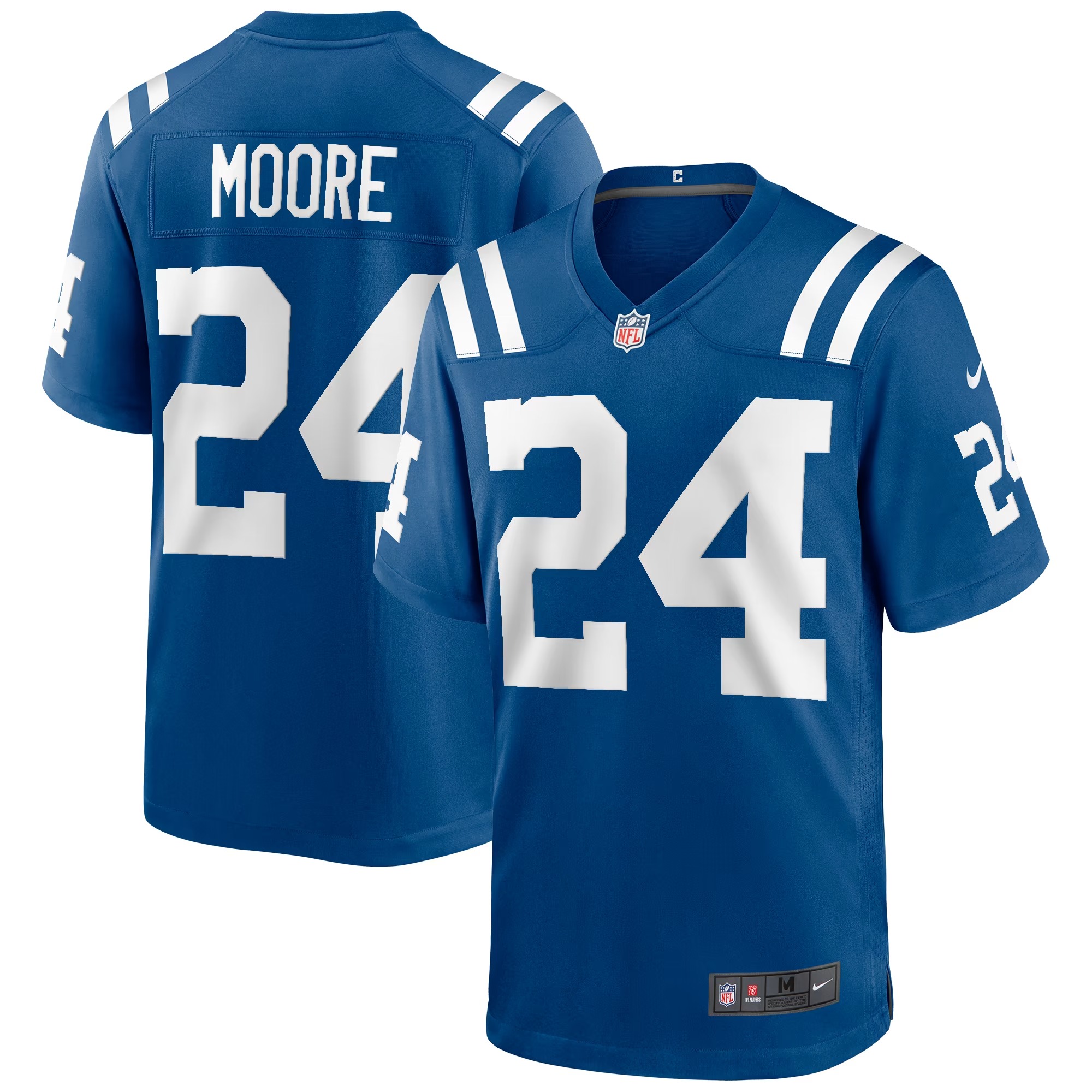 Hunk Wear - Lenny Moore Indianapolis Colts Nike Game Retired Player Jersey - Royal