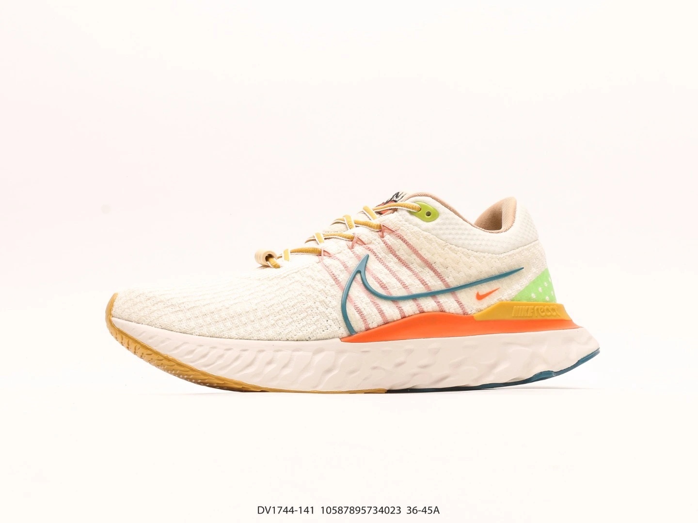Nike Running Shoes White Multi-Colour Knit Lace-Up DV1744-141