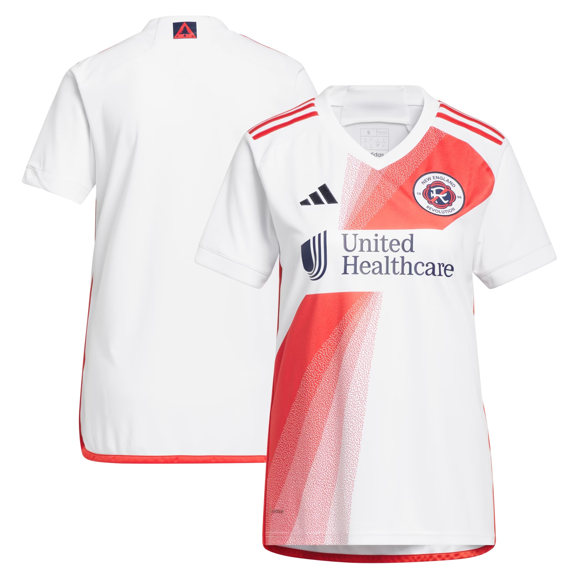 Hunk Wear - New England Revolution adidas Women's 2023 Defiance Replica Jersey - White