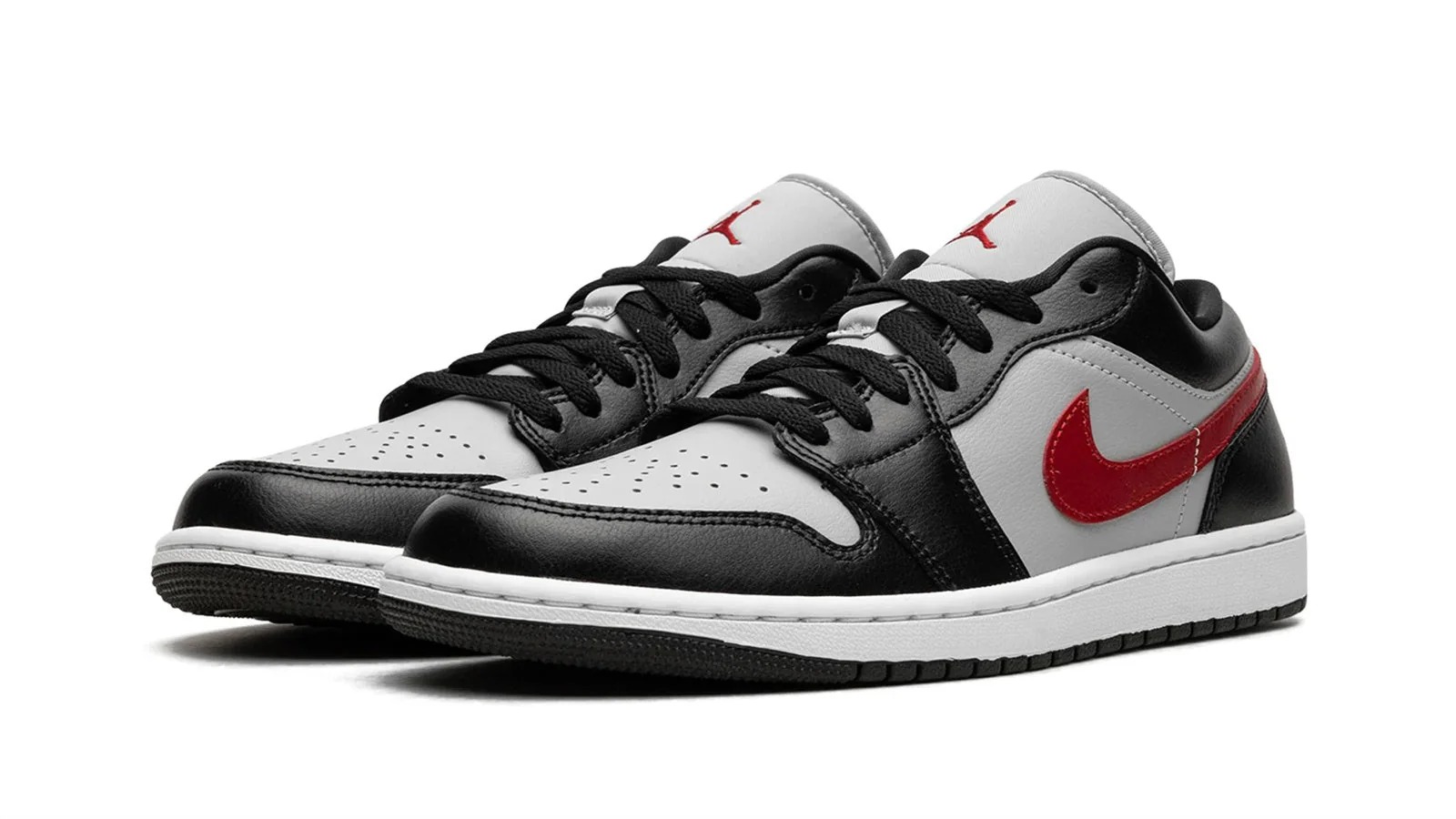 Air Jordan 1 Low WMNS _Black _ Grey _ Red_