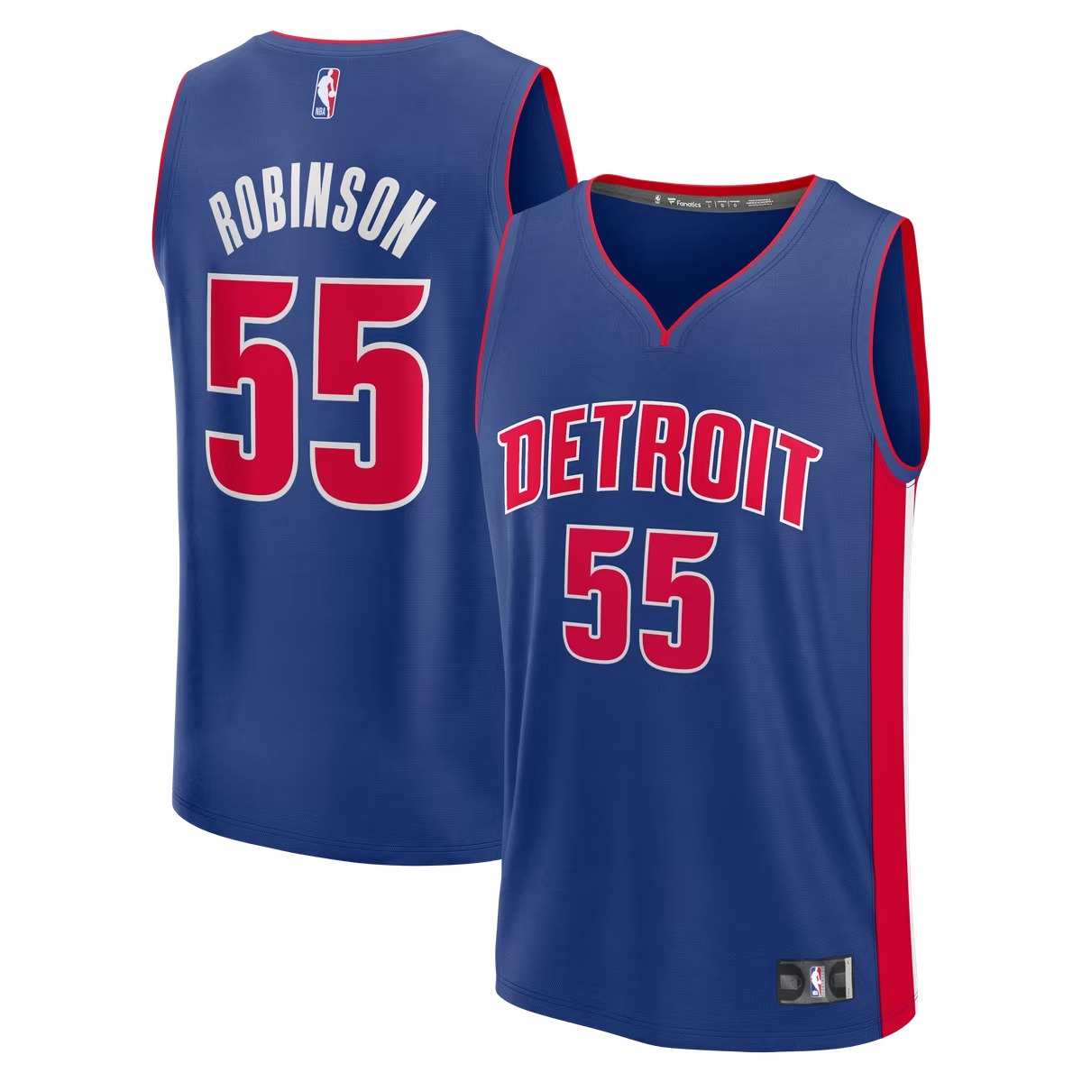 Hunk Wear - Duncan Robinson Detroit Pistons Fanatics Fast Break Jersey - Icon Edition - Blue