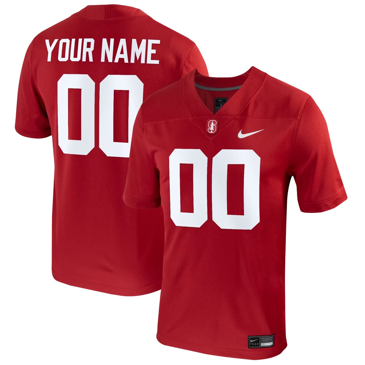 Hunk Wear - Stanford Cardinal Nike Football Custom Game Jersey - Cardinal