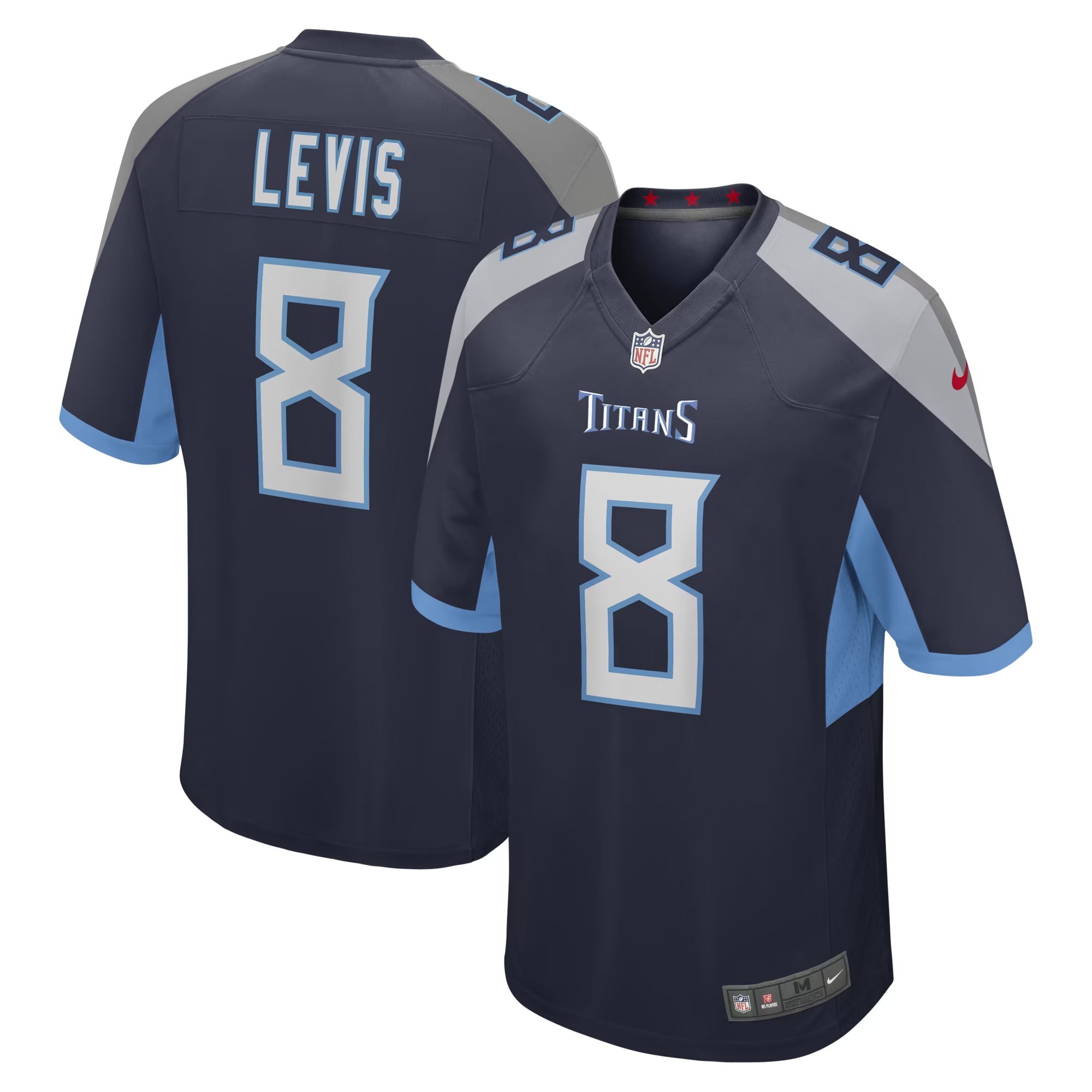 Hunk Wear - Will Levis Tennessee Titans Nike Game Jersey - Navy