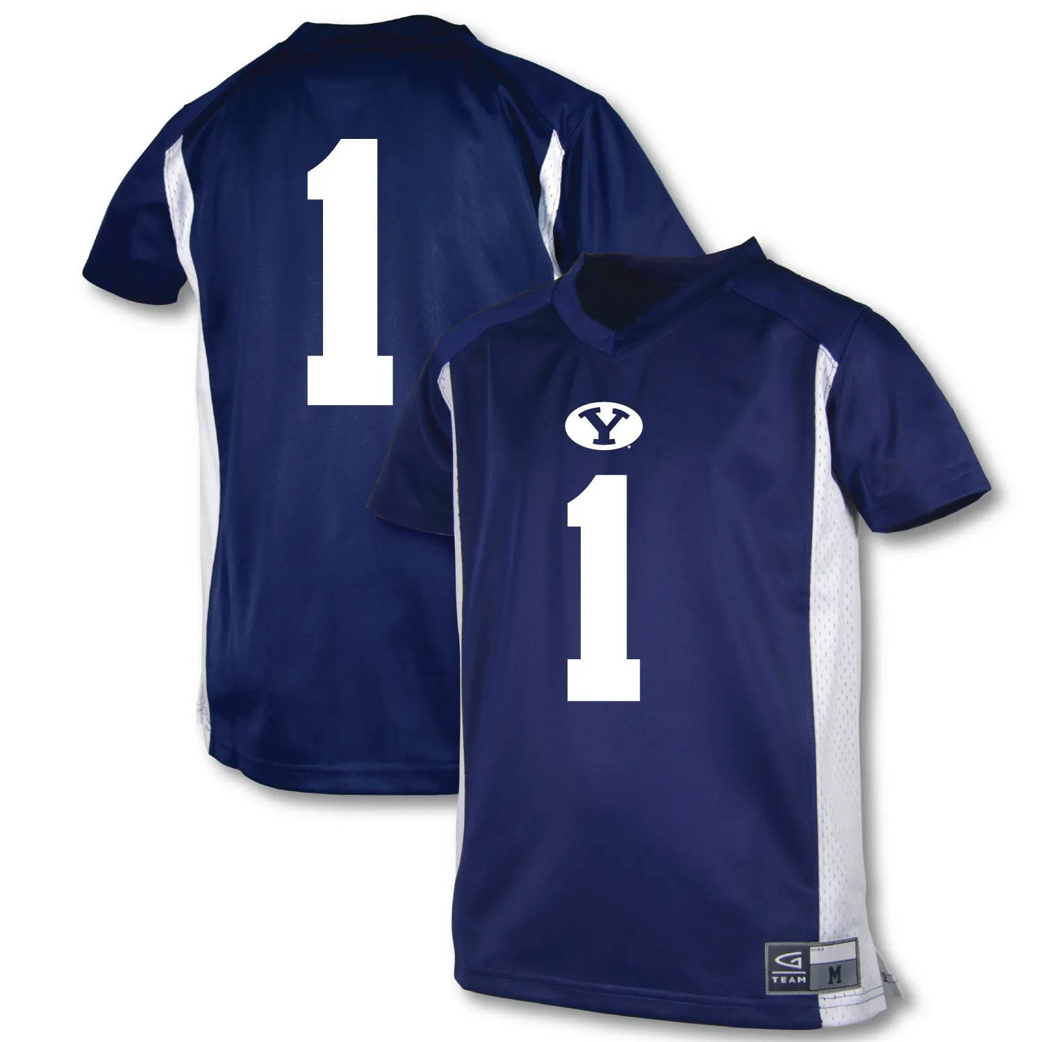 Hunk Wear - #1 BYU Cougars Garb Youth Football Jersey - Royal