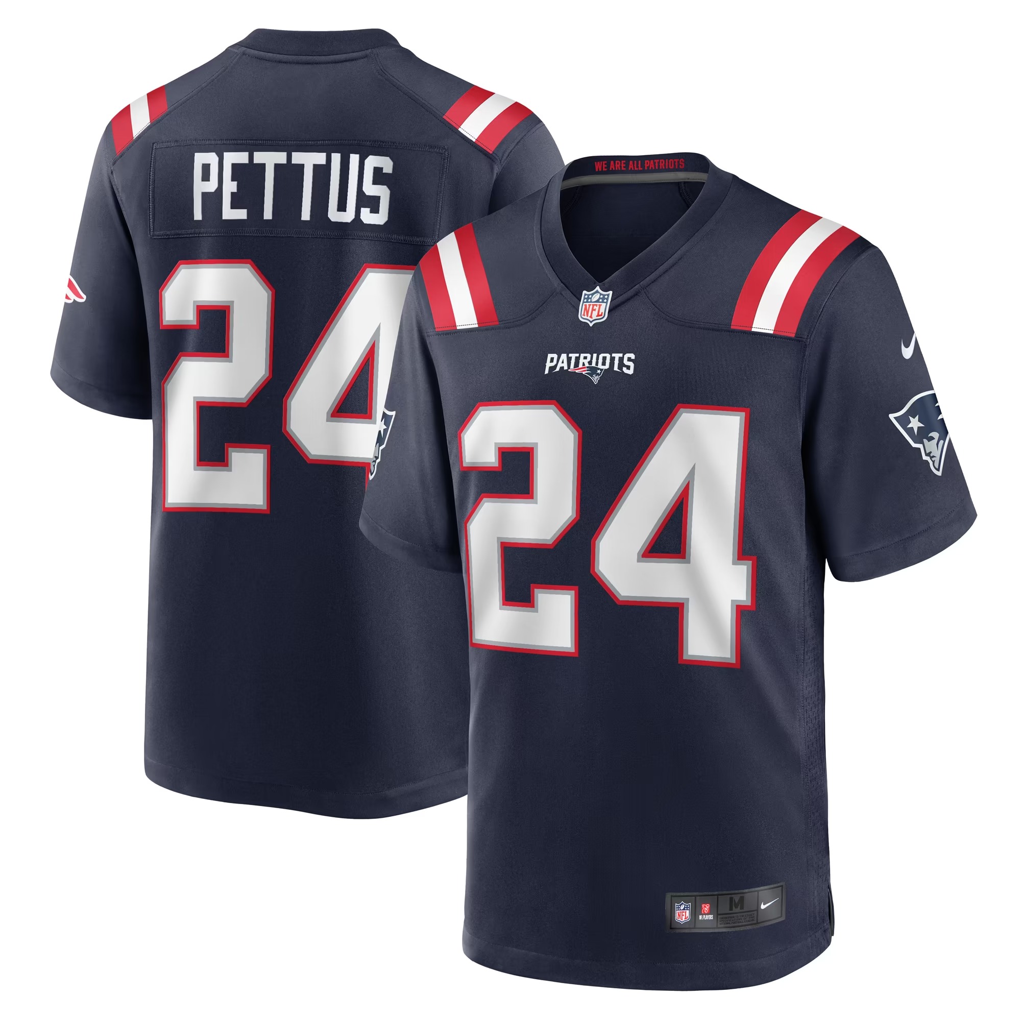 Hunk Wear - Dell Pettus New England Patriots Nike Game Jersey - Navy