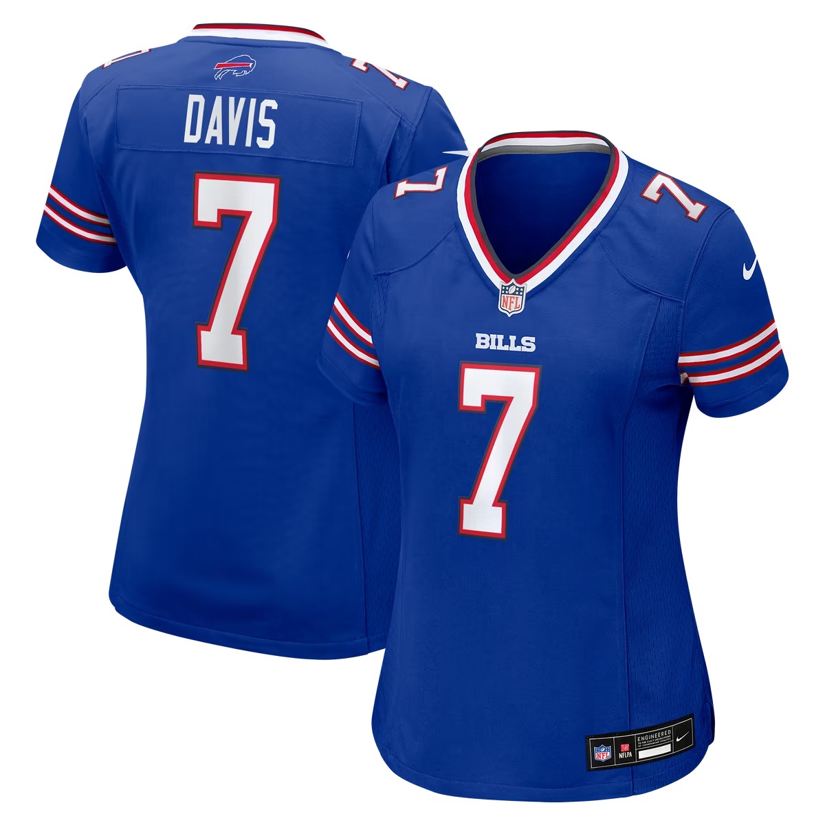 Hunk Wear - Ray Davis Buffalo Bills Nike Women's Team Game Jersey - Royal
