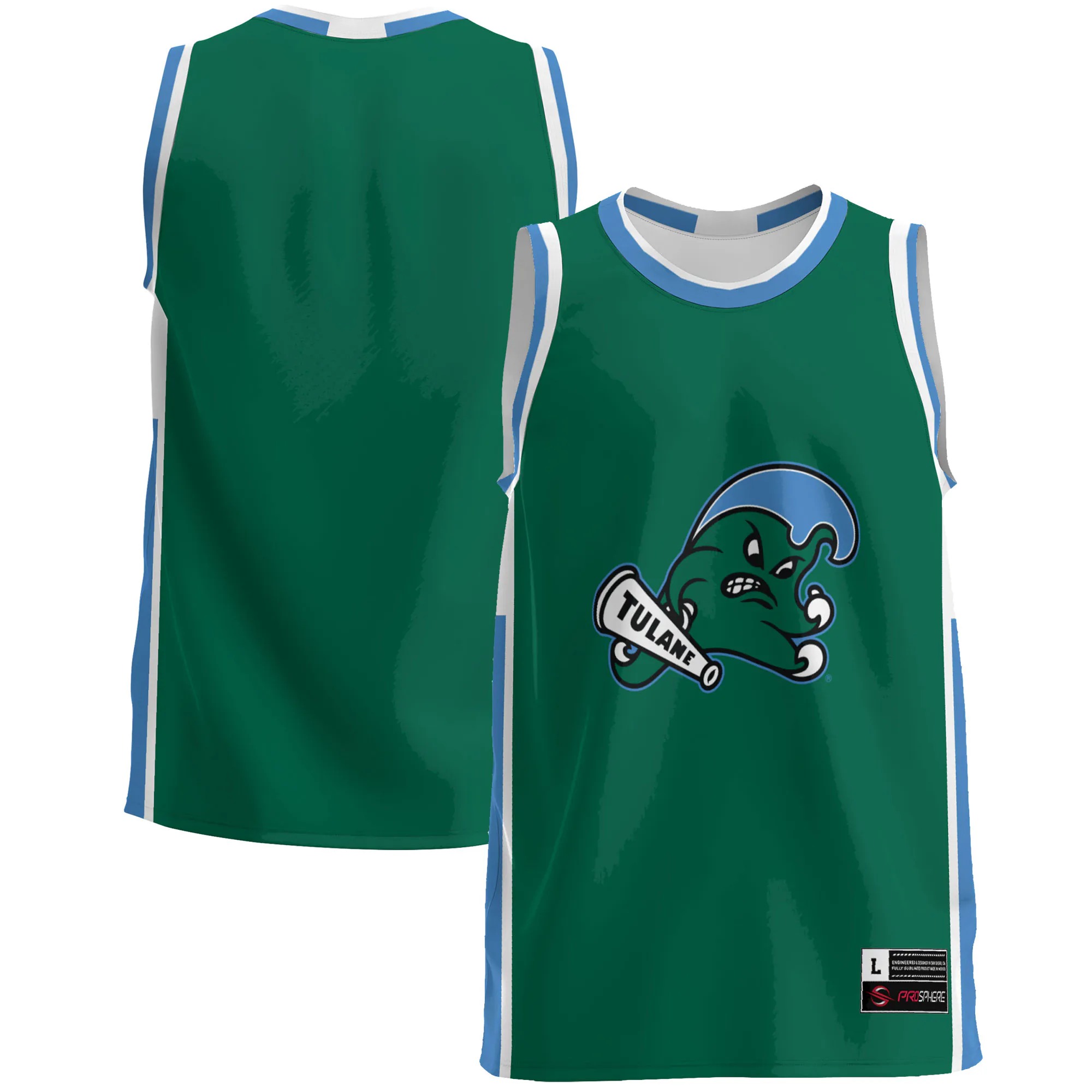 Hunk Wear - Tulane Green Wave GameDay Greats Lightweight Basketball Jersey - Green