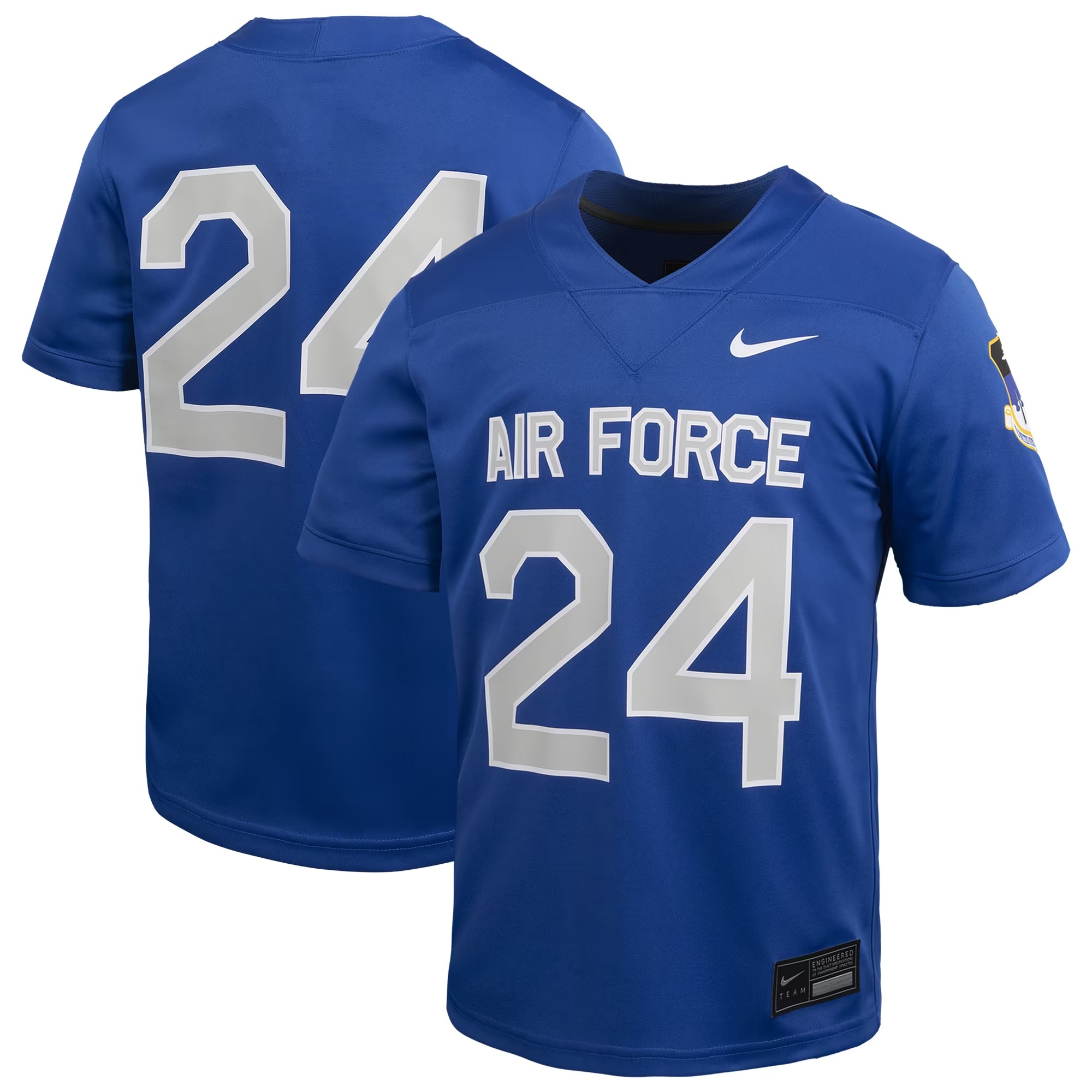 Hunk Wear - #24 Air Force Falcons Nike Youth Untouchable Football Jersey - Royal